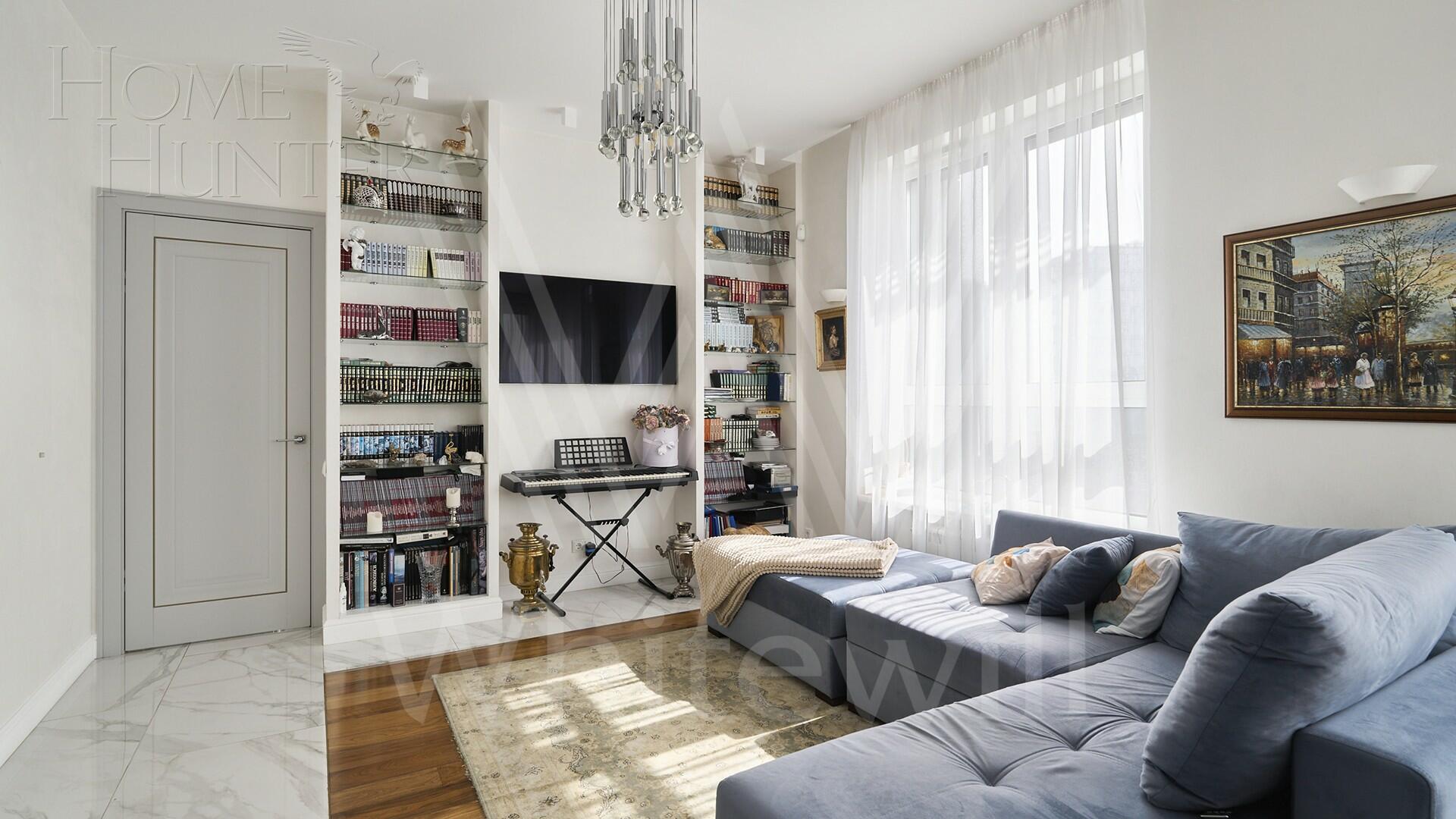 3-КОМН. АПАРТАМЕНТЫ С ОТДЕЛКОЙ 86.5 М² НА 21 ЭТАЖЕ