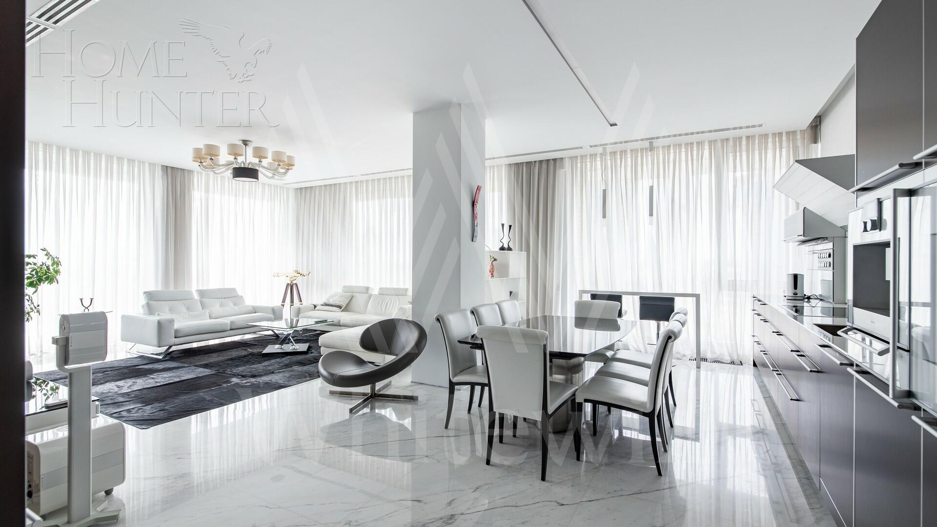 2-УРОВНЕВЫЙ ПЕНТХАУС С ОТДЕЛКОЙ 220 М² НА 14 ЭТАЖЕ