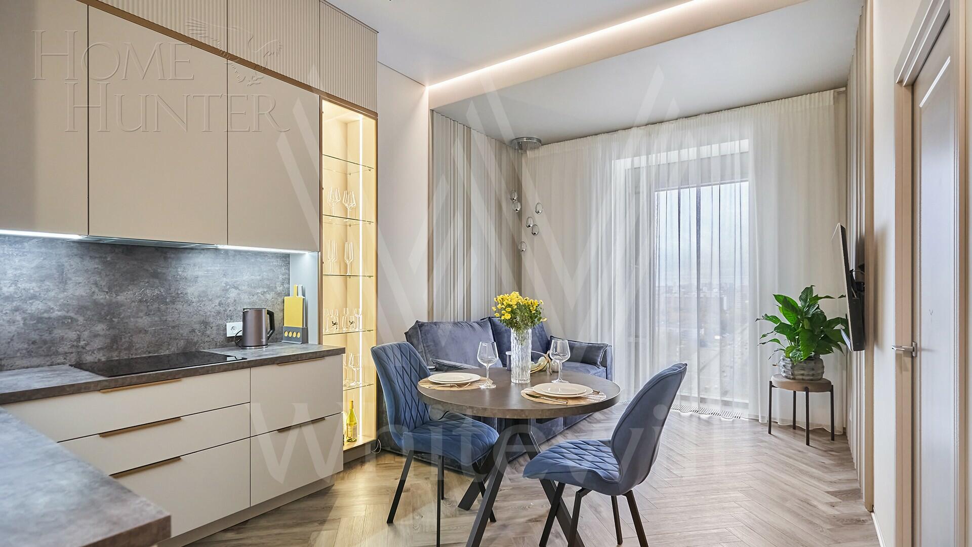 1-КОМН. КВАРТИРА С ОТДЕЛКОЙ 47.7 М² НА 22 ЭТАЖЕ