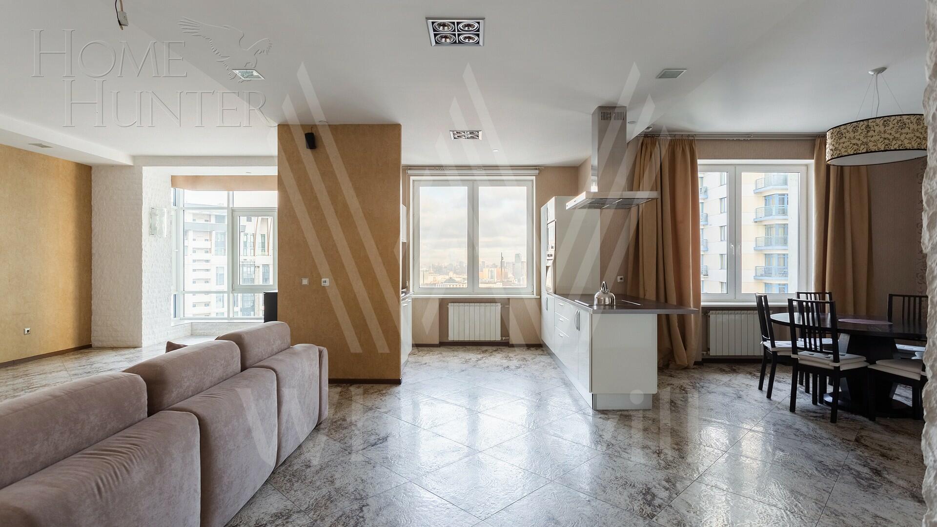 3-КОМН. КВАРТИРА С ОТДЕЛКОЙ 186 М² НА 29 ЭТАЖЕ