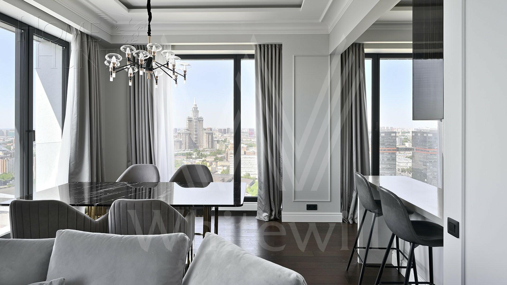 3-КОМН. КВАРТИРА С ОТДЕЛКОЙ 113 М² НА 32 ЭТАЖЕ