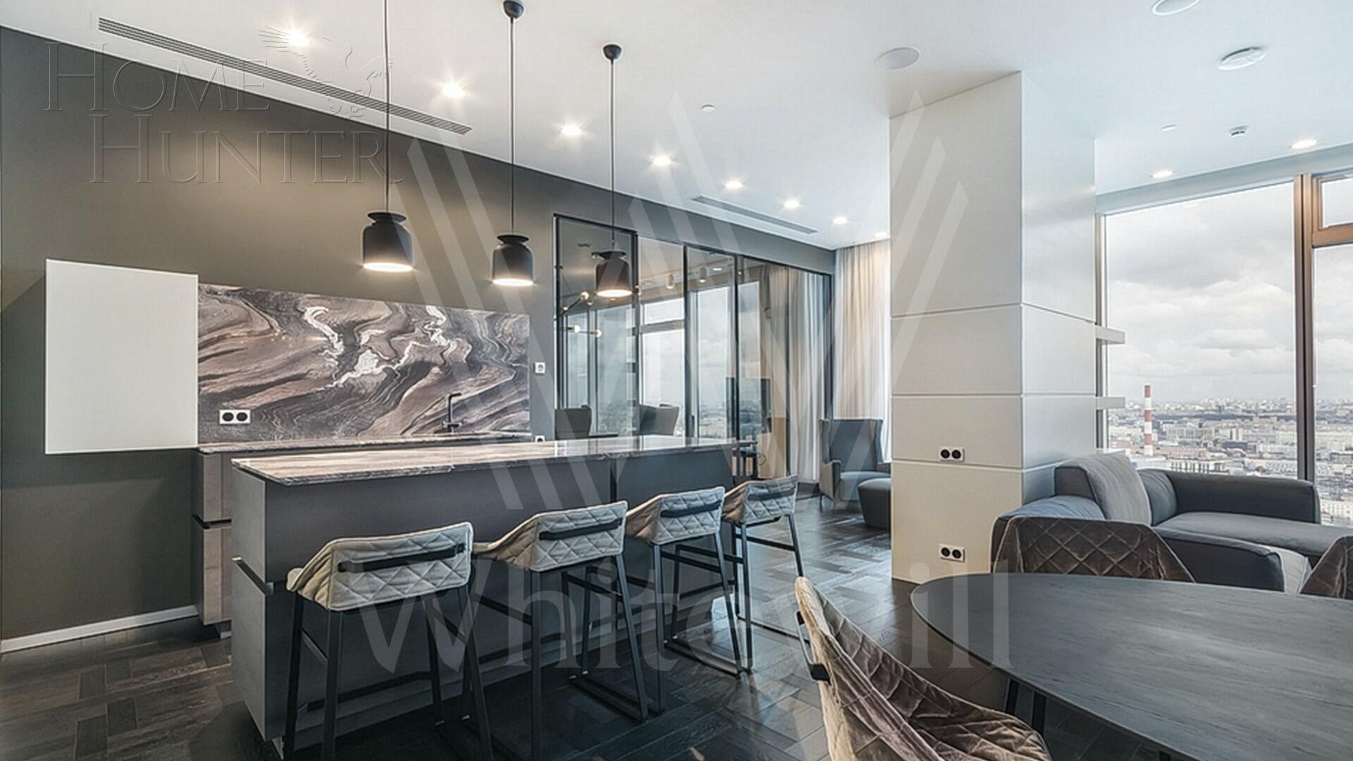 4-КОМН. АПАРТАМЕНТЫ С ОТДЕЛКОЙ 175.2 М² НА 40 ЭТАЖЕ