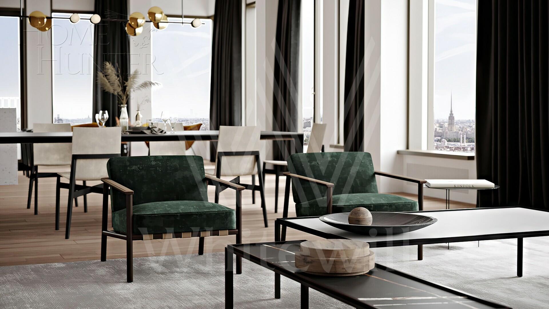 4-КОМН. КВАРТИРА С ОТДЕЛКОЙ 273 М² НА 18 ЭТАЖЕ