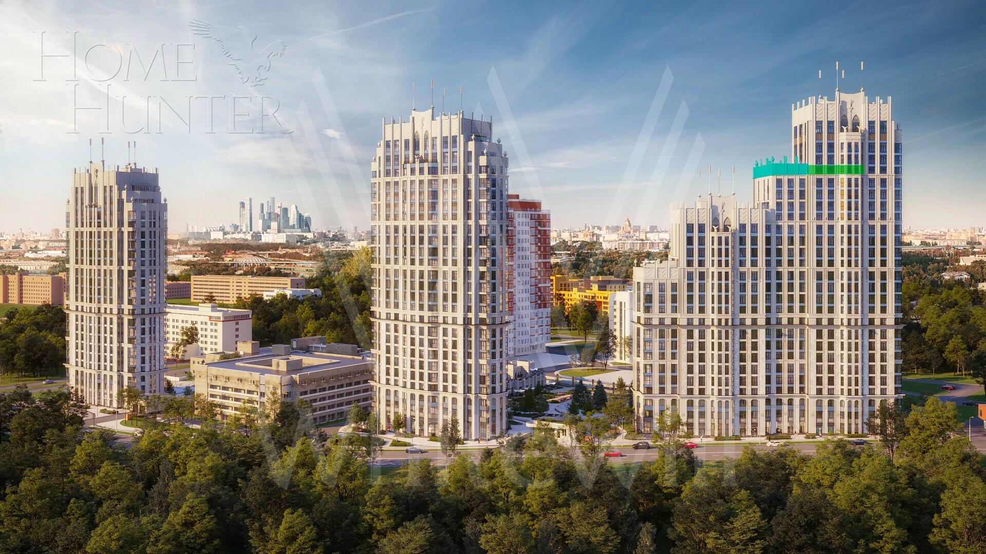 4-КОМН. КВАРТИРА БЕЗ ОТДЕЛКИ 300 М² НА 24 ЭТАЖЕ