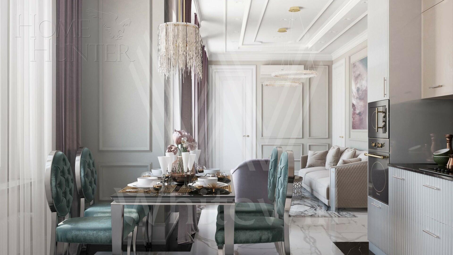 3-КОМН. АПАРТАМЕНТЫ С ОТДЕЛКОЙ 94.7 М² НА 16 ЭТАЖЕ