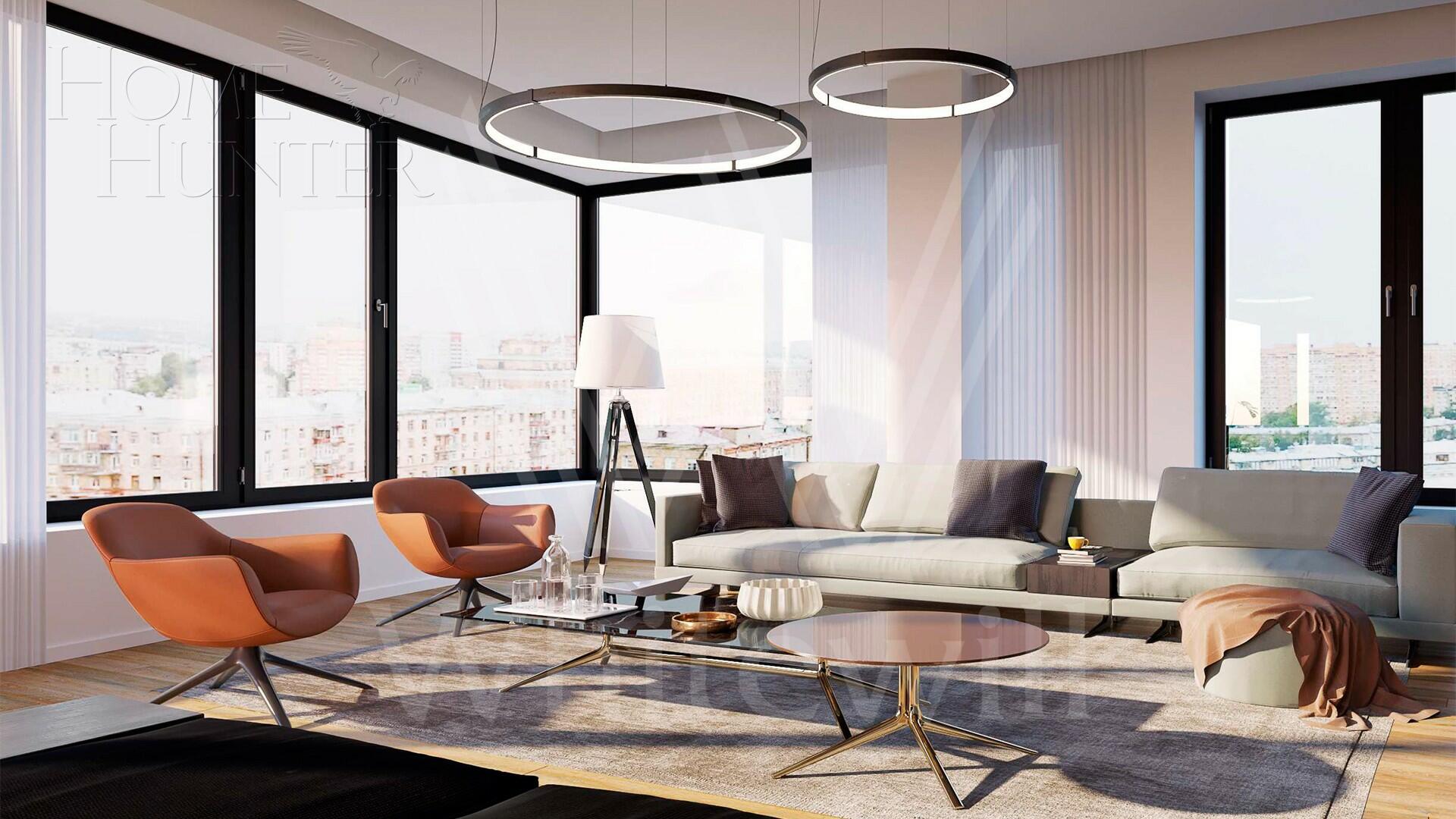 4-КОМН. АПАРТАМЕНТЫ С ОТДЕЛКОЙ 127 М² НА 14 ЭТАЖЕ