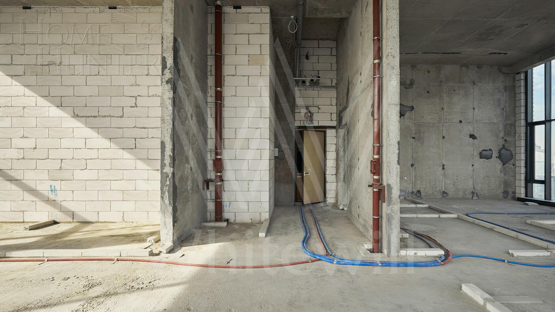 4-КОМН. КВАРТИРА БЕЗ ОТДЕЛКИ 165 М² НА 41 ЭТАЖЕ