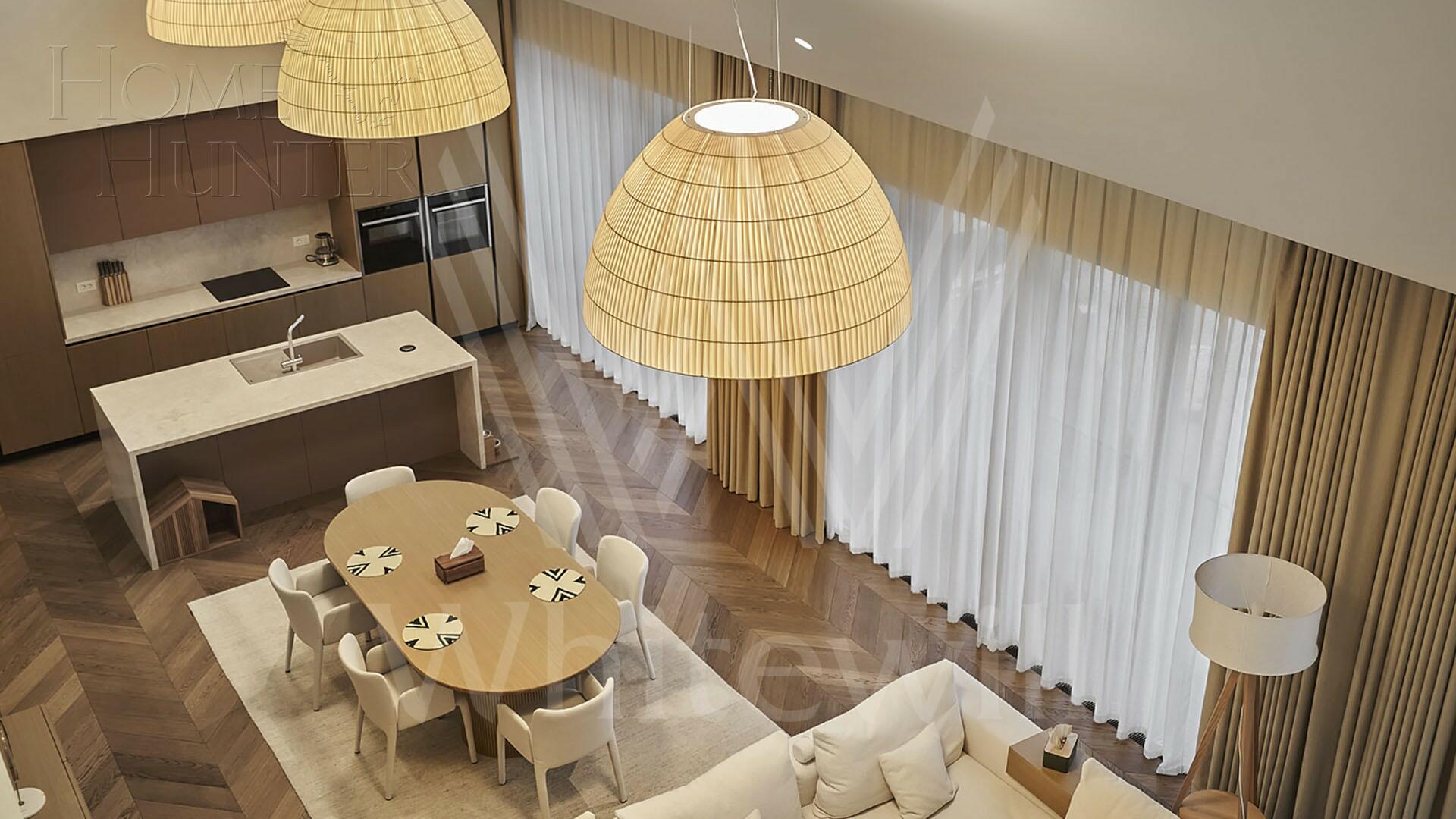 2-УРОВНЕВЫЙ ПЕНТХАУС С ОТДЕЛКОЙ 269.6 М² НА 5 ЭТАЖЕ