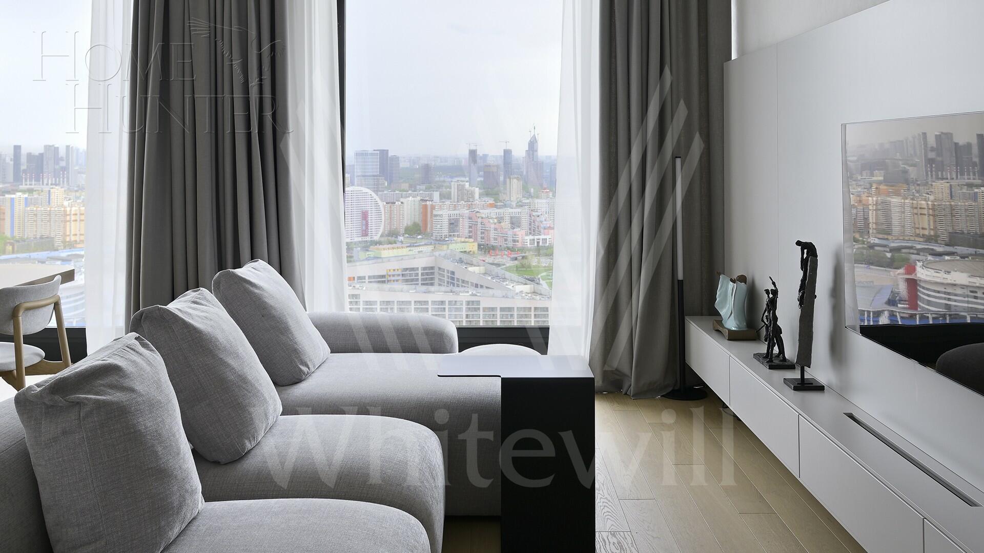 3-КОМН. КВАРТИРА С ОТДЕЛКОЙ 98 М² НА 35 ЭТАЖЕ