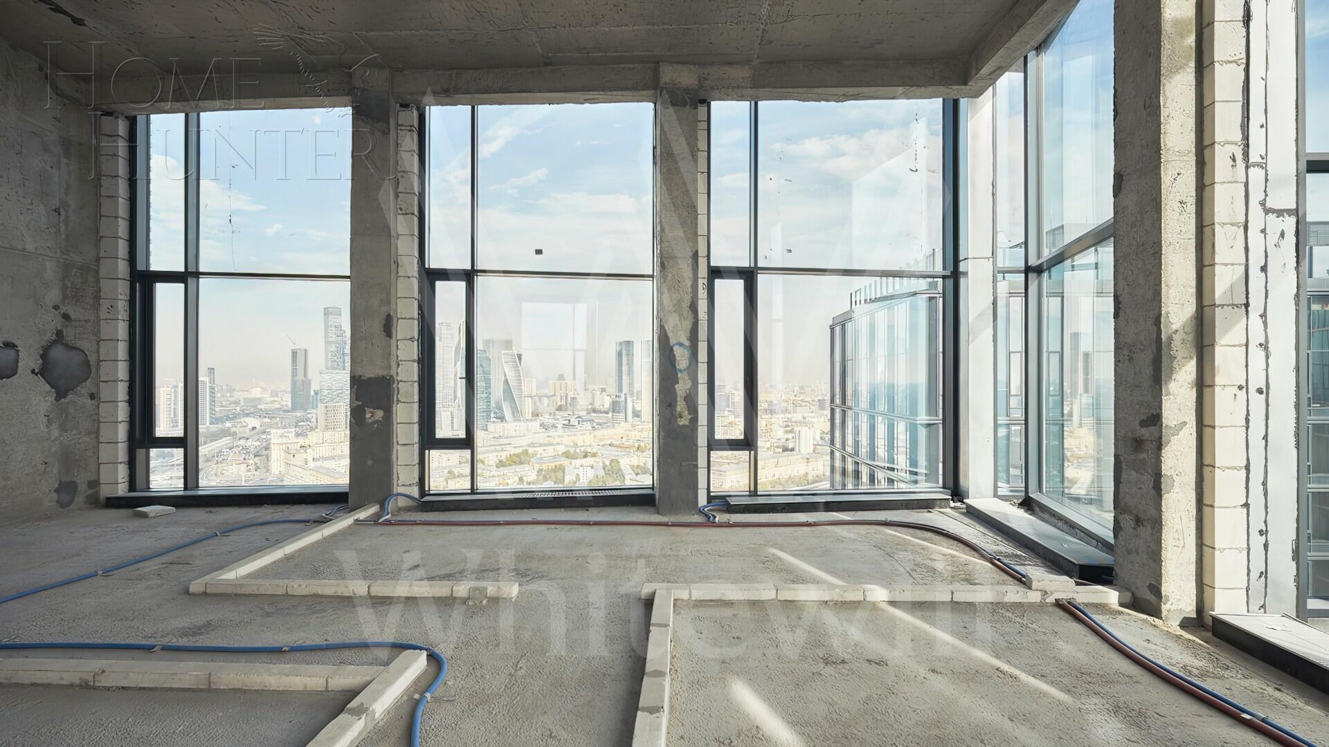 4-КОМН. КВАРТИРА БЕЗ ОТДЕЛКИ 165 М² НА 41 ЭТАЖЕ