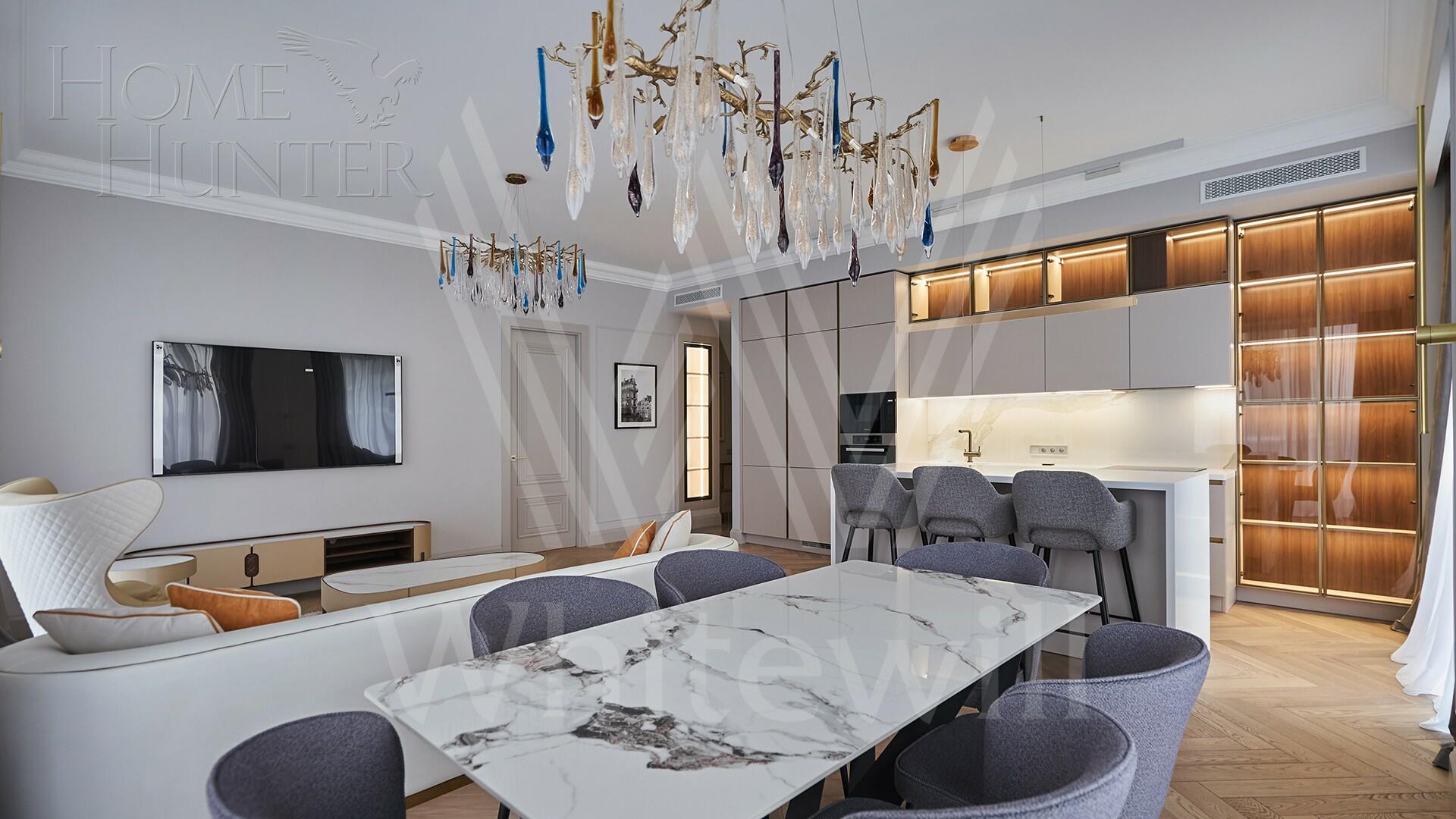 4-КОМН. КВАРТИРА С ОТДЕЛКОЙ 132 М² НА 22 ЭТАЖЕ