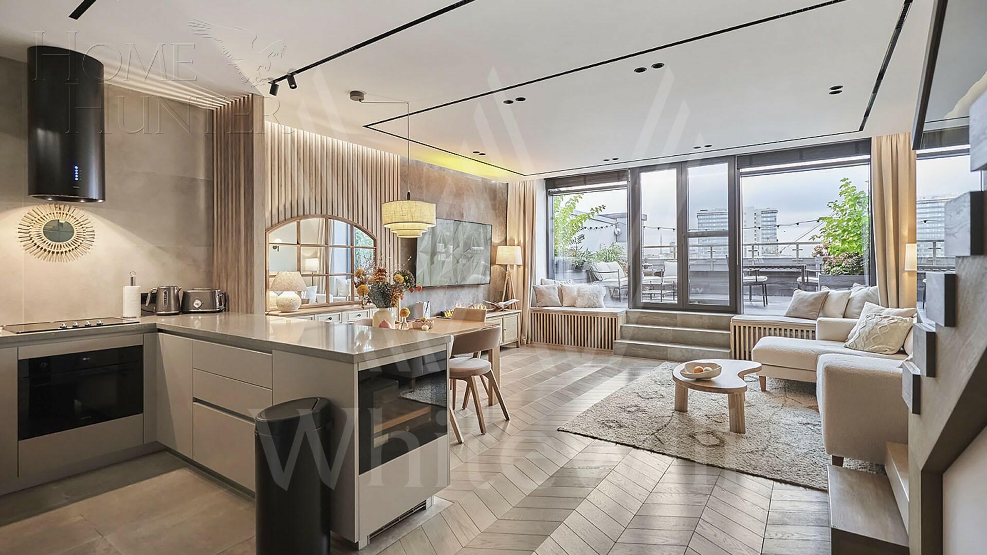 2-УРОВНЕВЫЕ АПАРТАМЕНТЫ С ОТДЕЛКОЙ 152.3 М² НА 6 ЭТАЖЕ