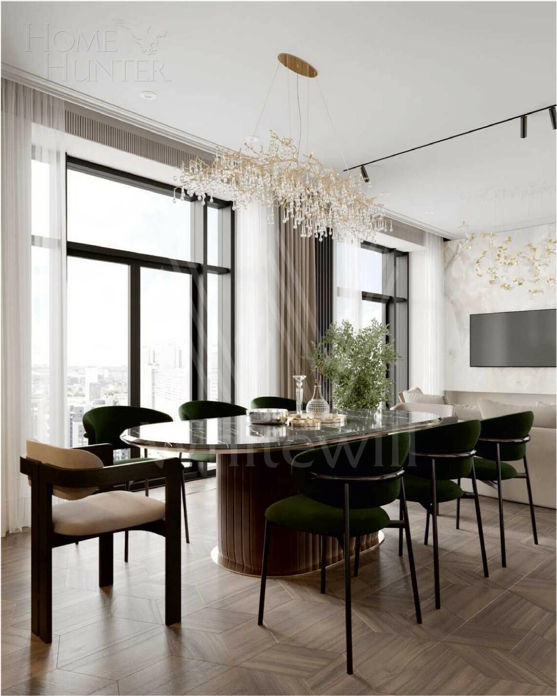 4-КОМН. КВАРТИРА БЕЗ ОТДЕЛКИ 300 М² НА 24 ЭТАЖЕ