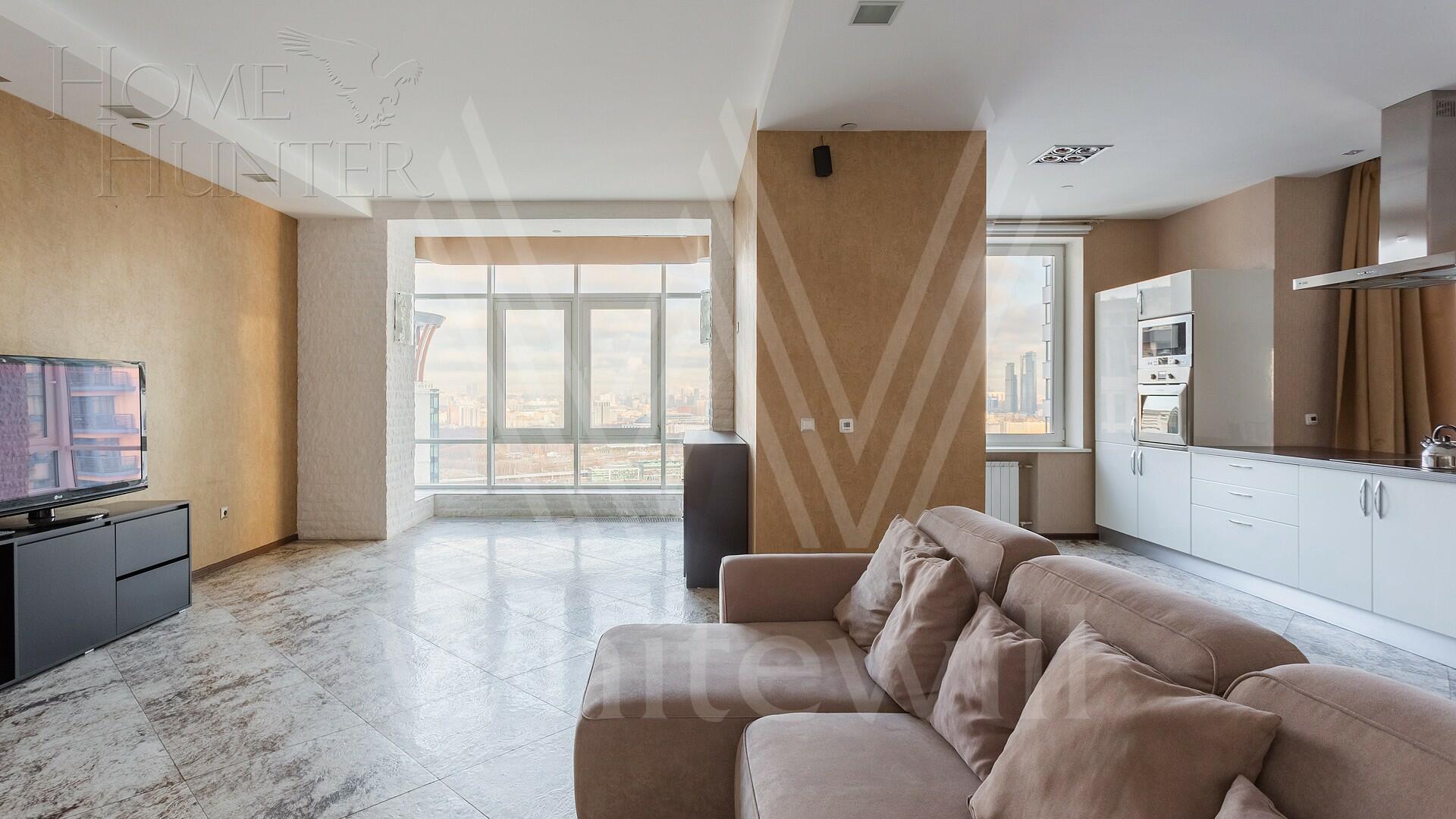 3-КОМН. КВАРТИРА С ОТДЕЛКОЙ 186 М² НА 29 ЭТАЖЕ