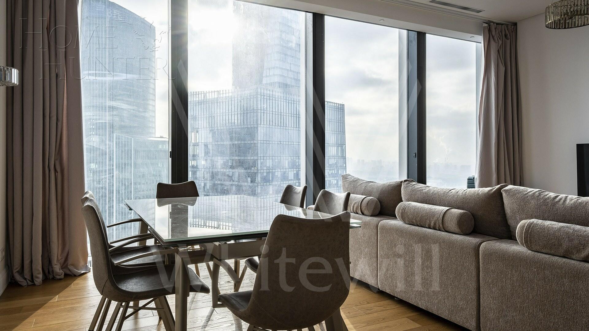 3-КОМН. АПАРТАМЕНТЫ С ОТДЕЛКОЙ 109.2 М² НА 51 ЭТАЖЕ