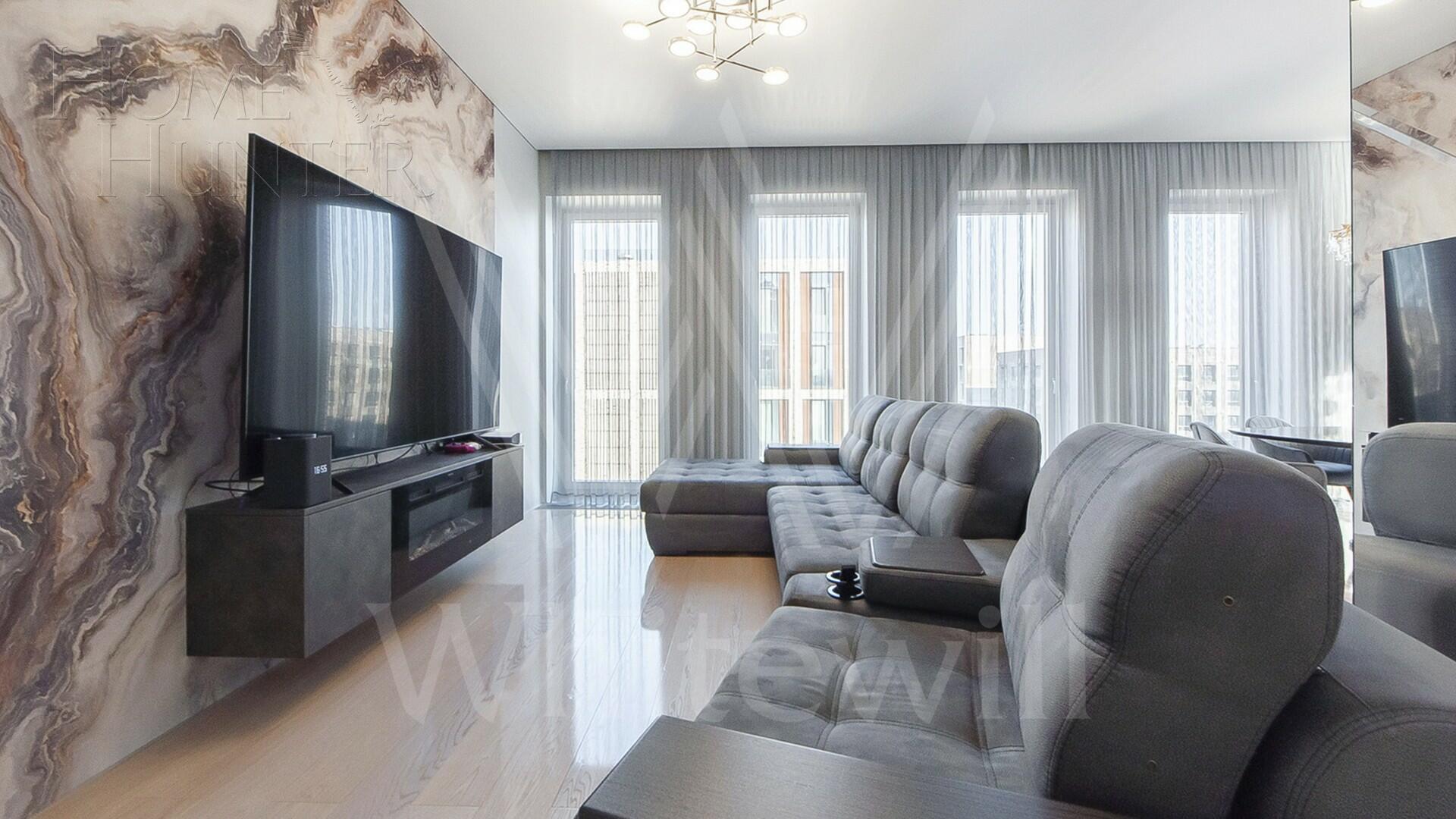 3-КОМН. КВАРТИРА С ОТДЕЛКОЙ 124 М² НА 12 ЭТАЖЕ