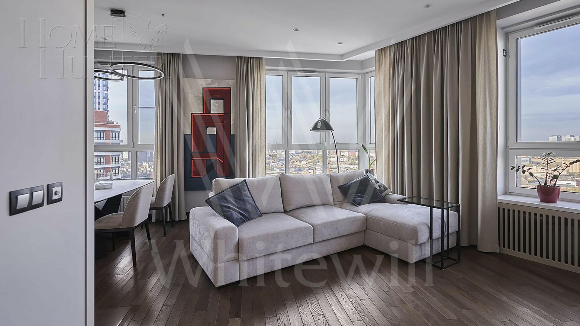 3-КОМН. КВАРТИРА С ОТДЕЛКОЙ 88 М² НА 23 ЭТАЖЕ