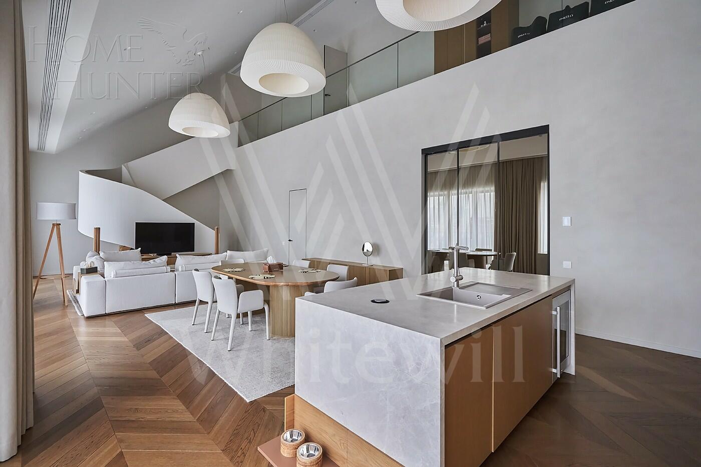 2-УРОВНЕВЫЙ ПЕНТХАУС С ОТДЕЛКОЙ 269.6 М² НА 5 ЭТАЖЕ