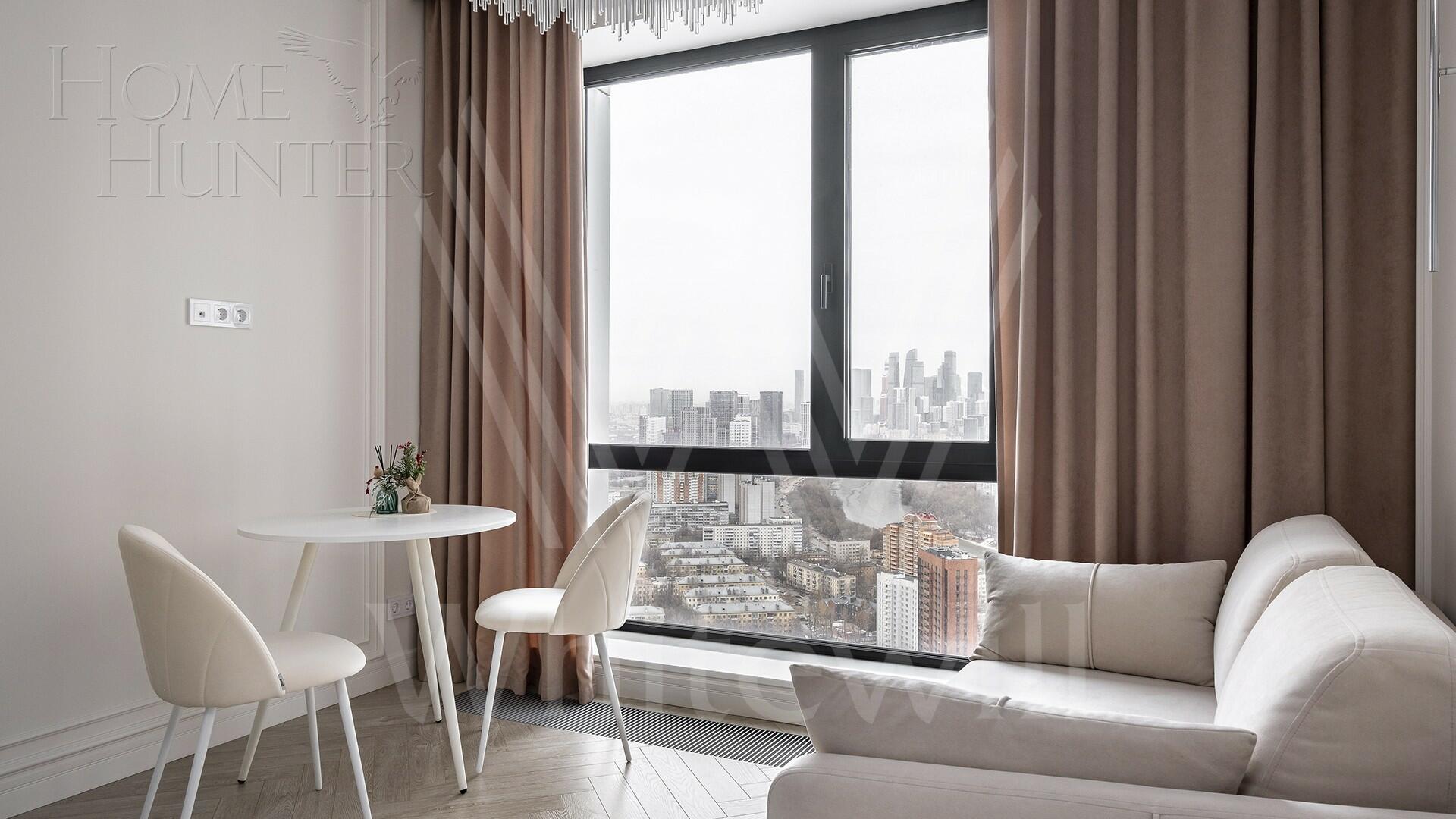 1-КОМН. КВАРТИРА С ОТДЕЛКОЙ 37.5 М² НА 39 ЭТАЖЕ