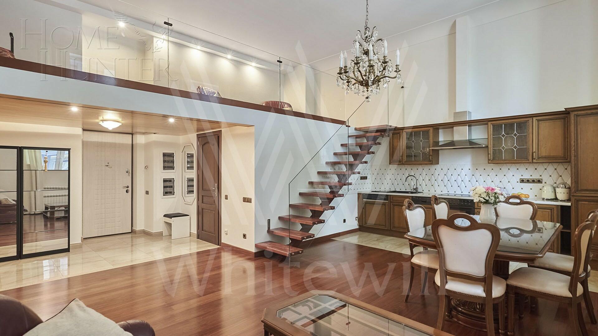 2-УРОВНЕВАЯ КВАРТИРА С ОТДЕЛКОЙ 101.7 М² НА 1 ЭТАЖЕ