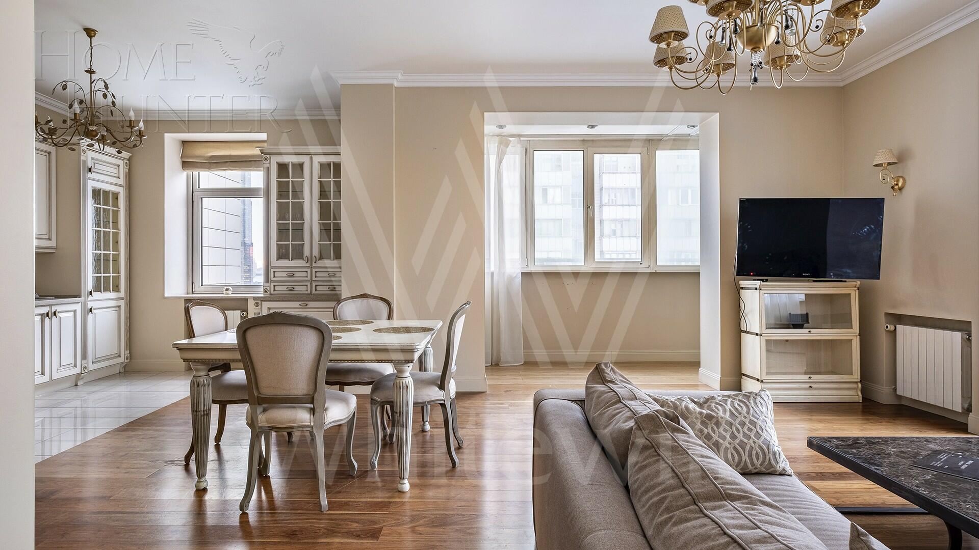 3-КОМН. КВАРТИРА С ОТДЕЛКОЙ 117.4 М² НА 19 ЭТАЖЕ