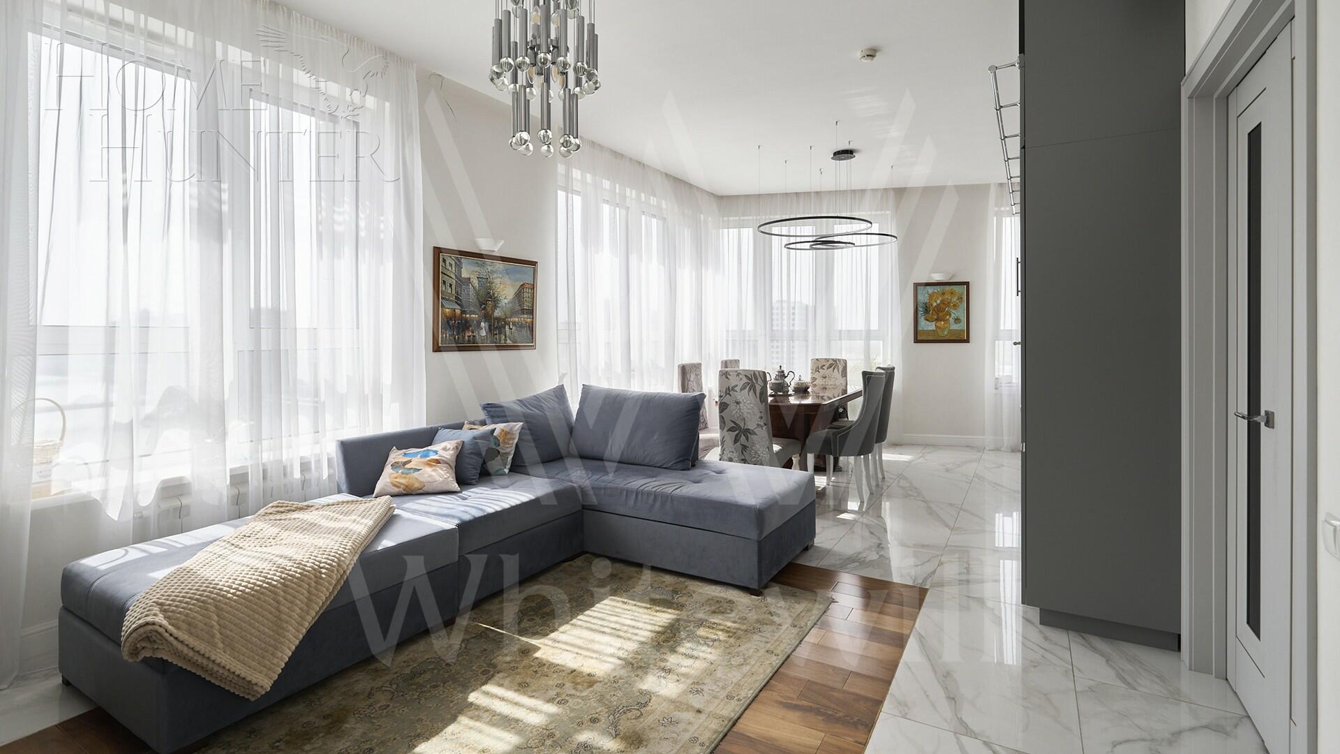 3-КОМН. АПАРТАМЕНТЫ С ОТДЕЛКОЙ 86.5 М² НА 21 ЭТАЖЕ