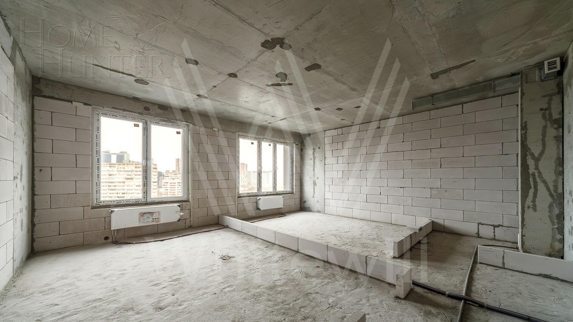 2-КОМН. КВАРТИРА БЕЗ ОТДЕЛКИ 74 М² НА 9 ЭТАЖЕ