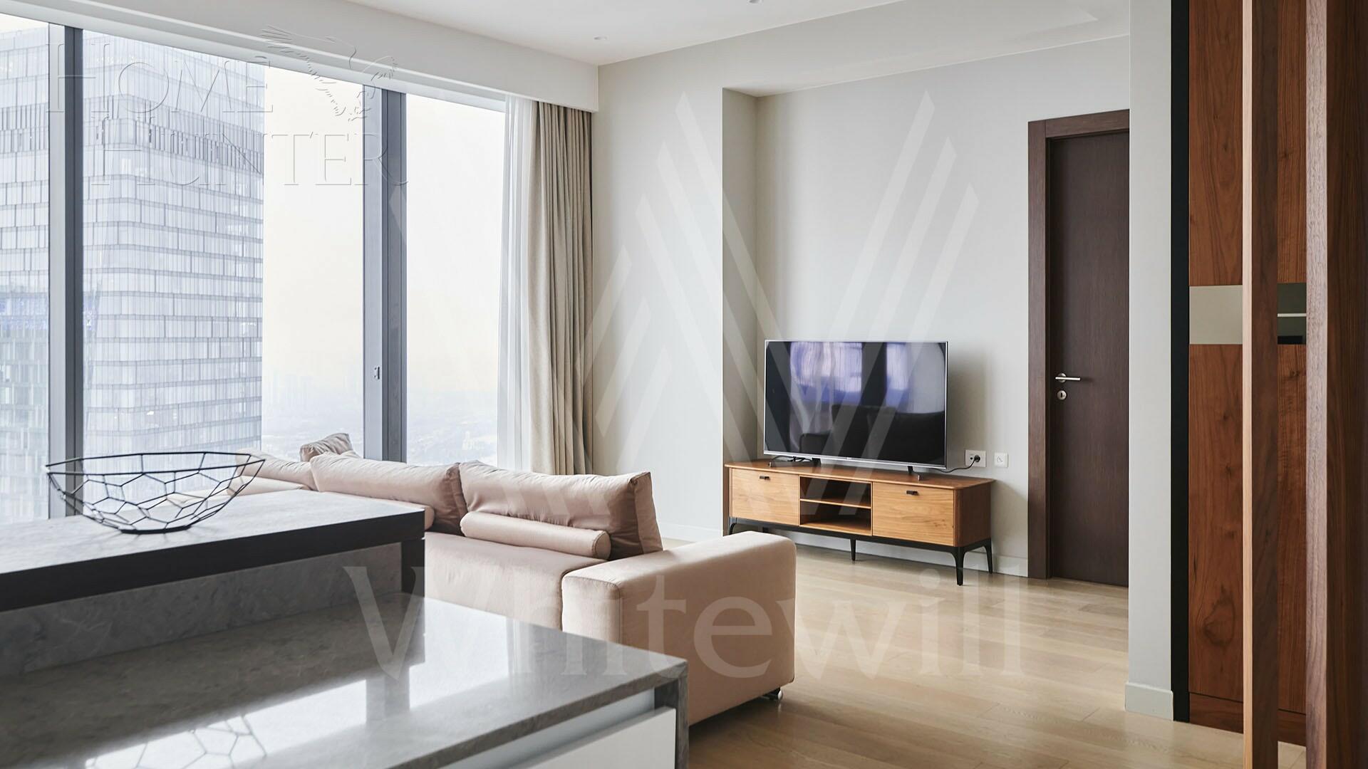 1-КОМН. АПАРТАМЕНТЫ С ОТДЕЛКОЙ 79 М² НА 71 ЭТАЖЕ