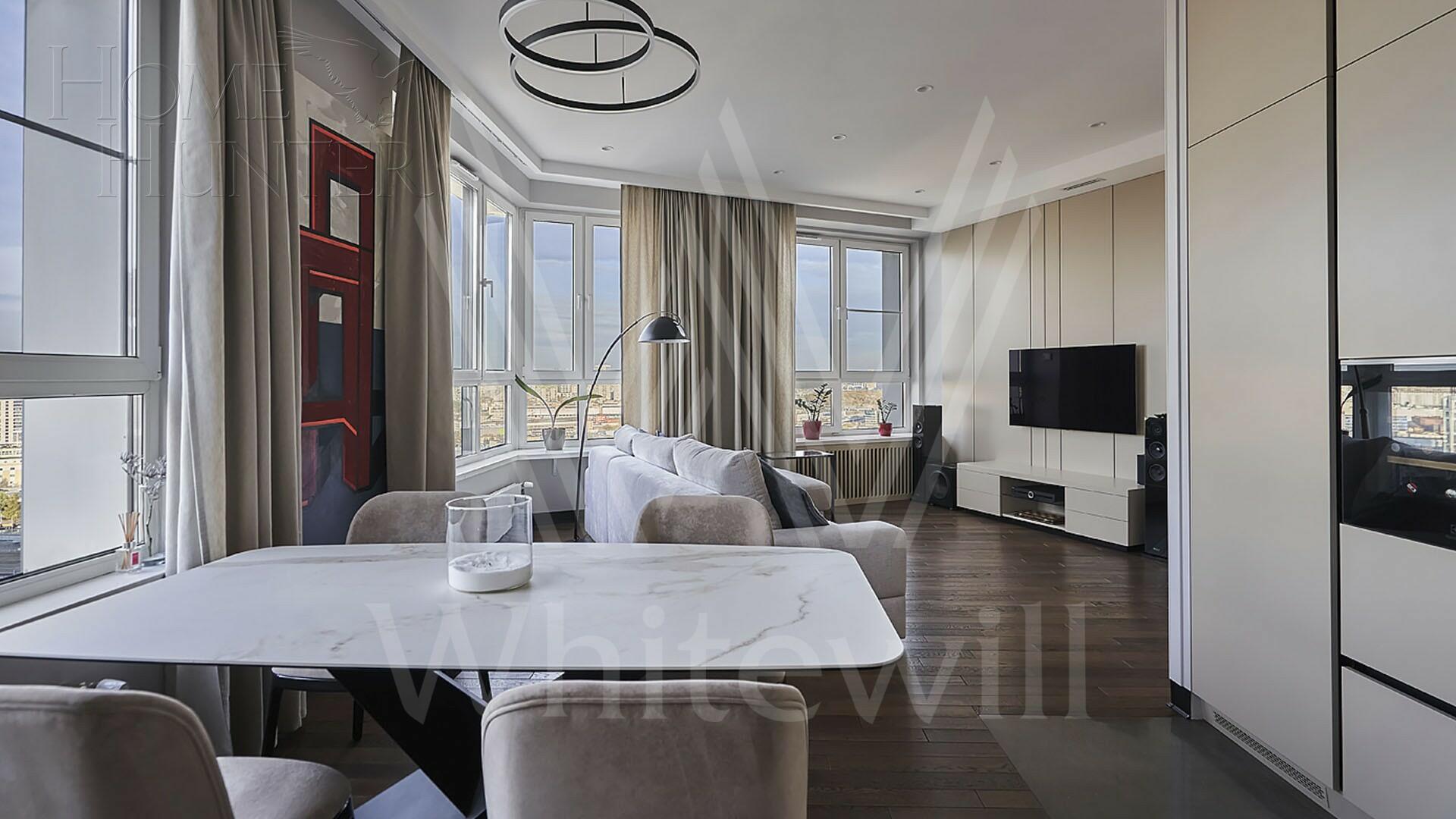 3-КОМН. КВАРТИРА С ОТДЕЛКОЙ 88 М² НА 23 ЭТАЖЕ