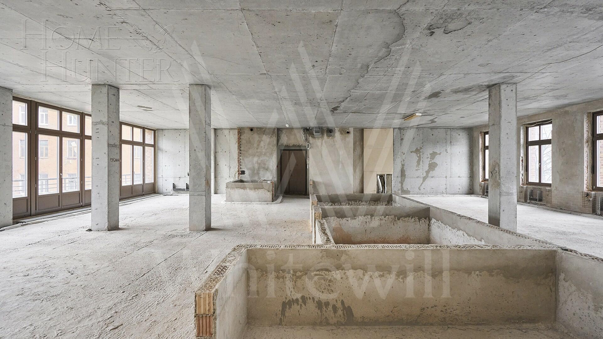 5-КОМН. КВАРТИРА БЕЗ ОТДЕЛКИ 252 М² НА 4 ЭТАЖЕ