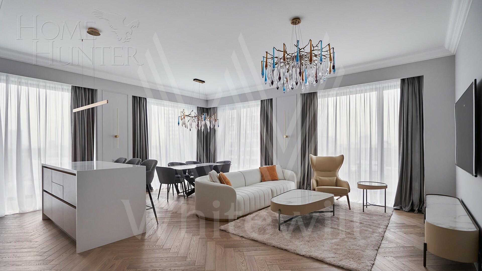 4-КОМН. КВАРТИРА С ОТДЕЛКОЙ 132 М² НА 22 ЭТАЖЕ