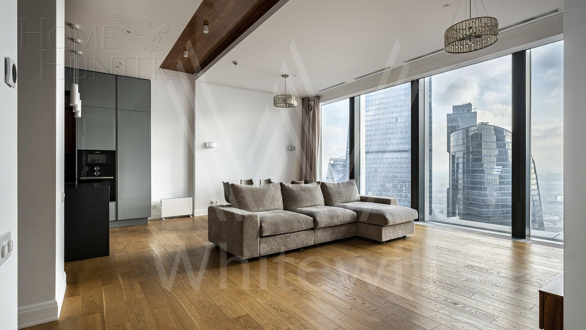 3-КОМН. АПАРТАМЕНТЫ С ОТДЕЛКОЙ 109.2 М² НА 51 ЭТАЖЕ