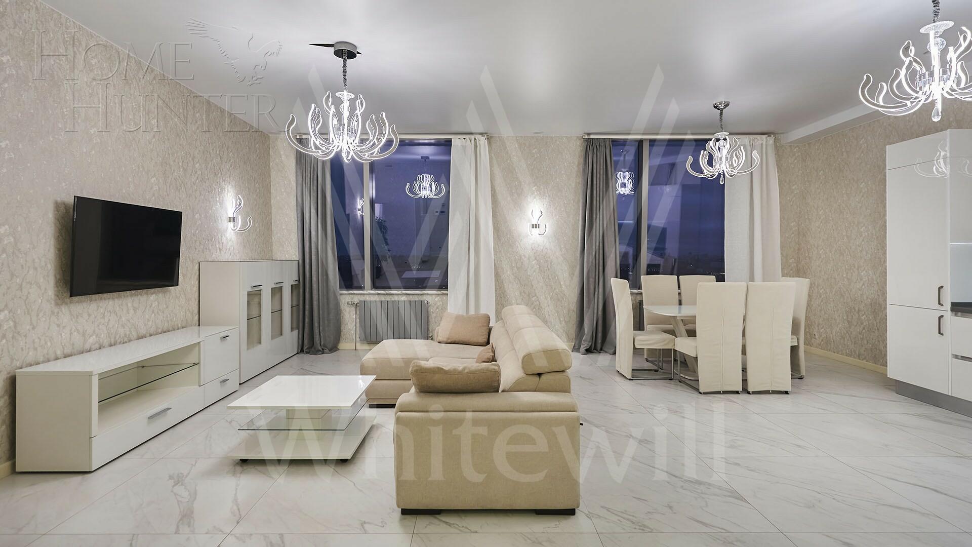 3-КОМН. КВАРТИРА С ОТДЕЛКОЙ 140.1 М² НА 26 ЭТАЖЕ