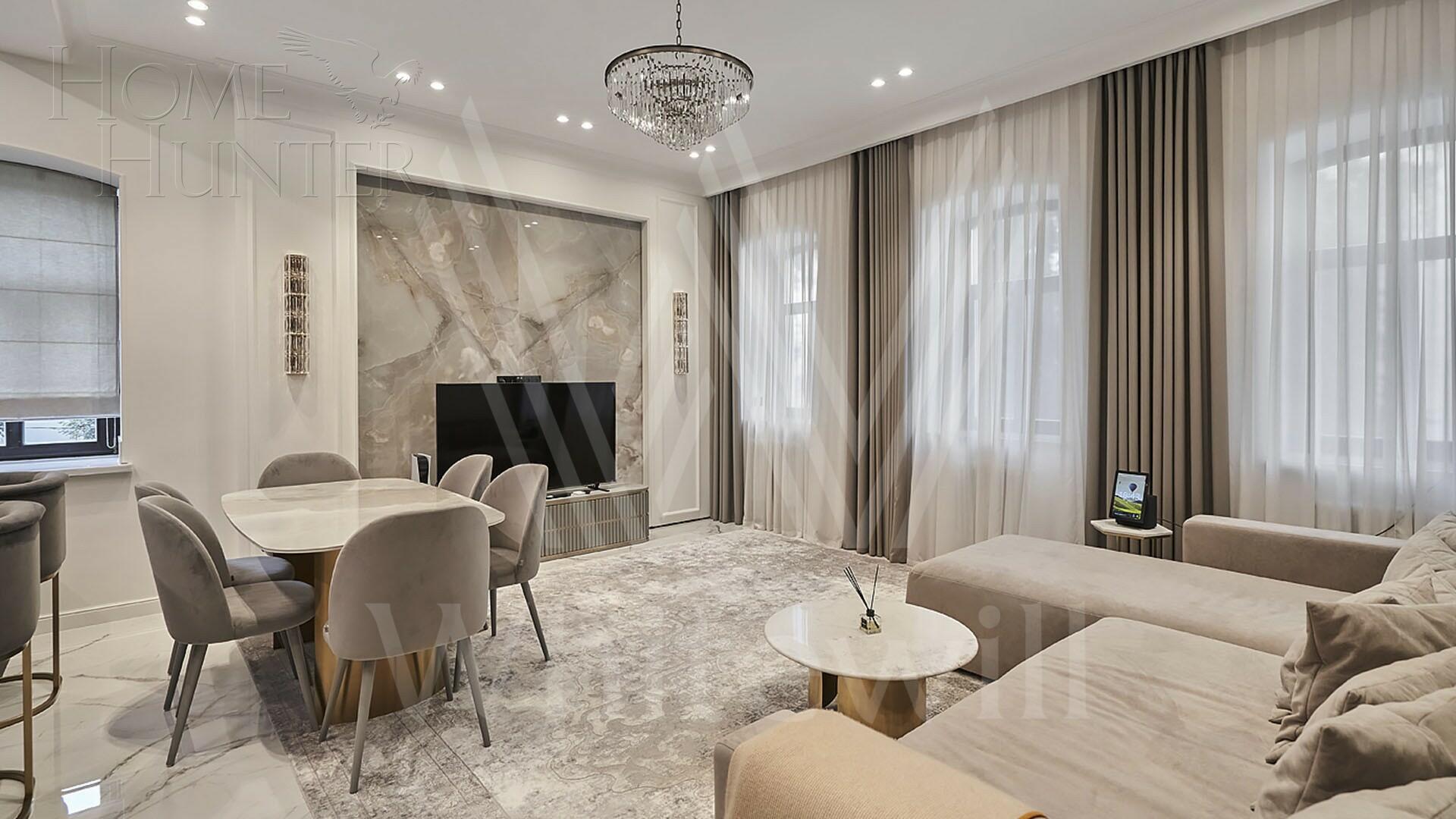 3-КОМН. АПАРТАМЕНТЫ С ОТДЕЛКОЙ 125.5 М² НА 3 ЭТАЖЕ