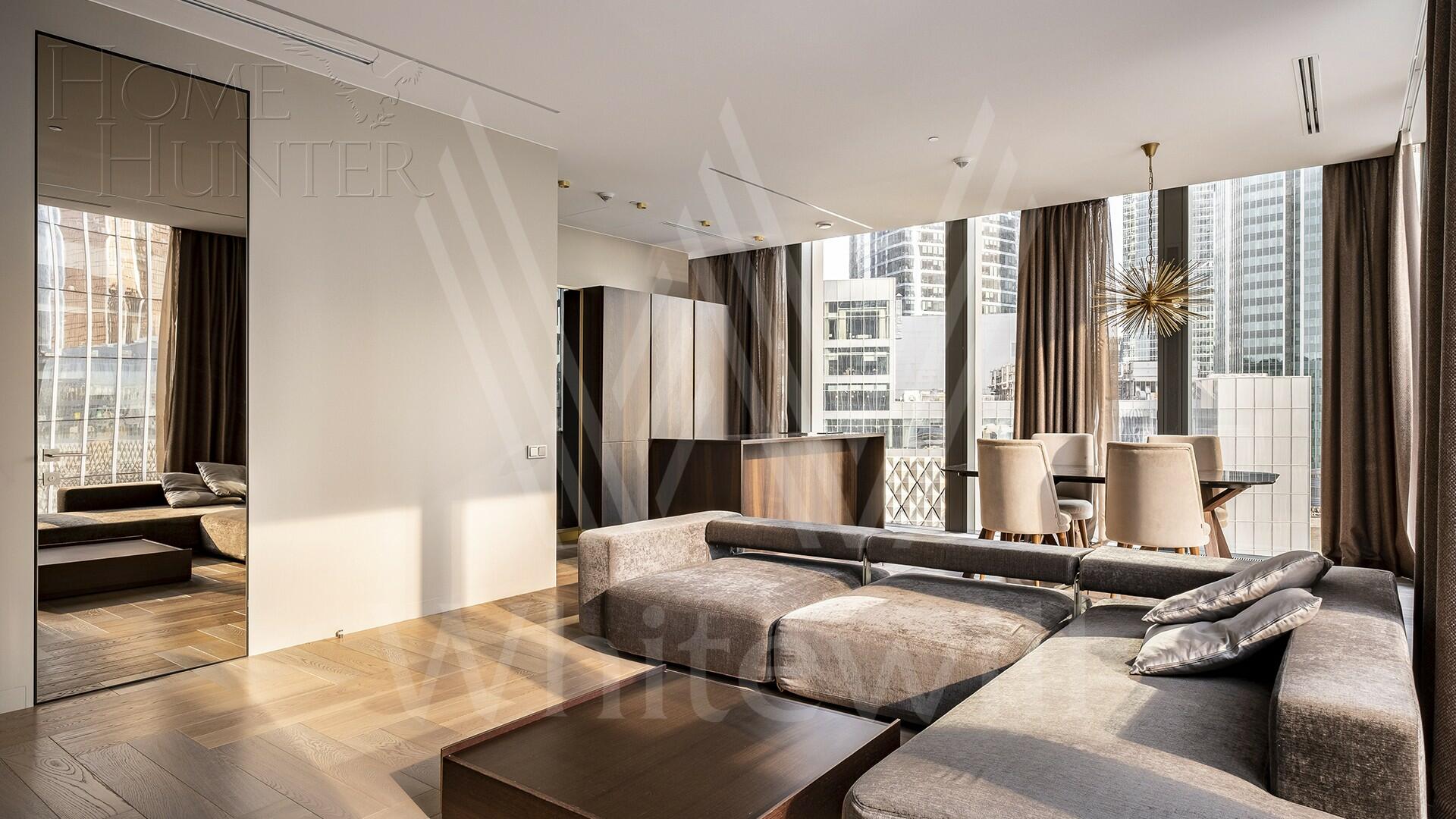 2-КОМН. АПАРТАМЕНТЫ С ОТДЕЛКОЙ 92 М² НА 9 ЭТАЖЕ