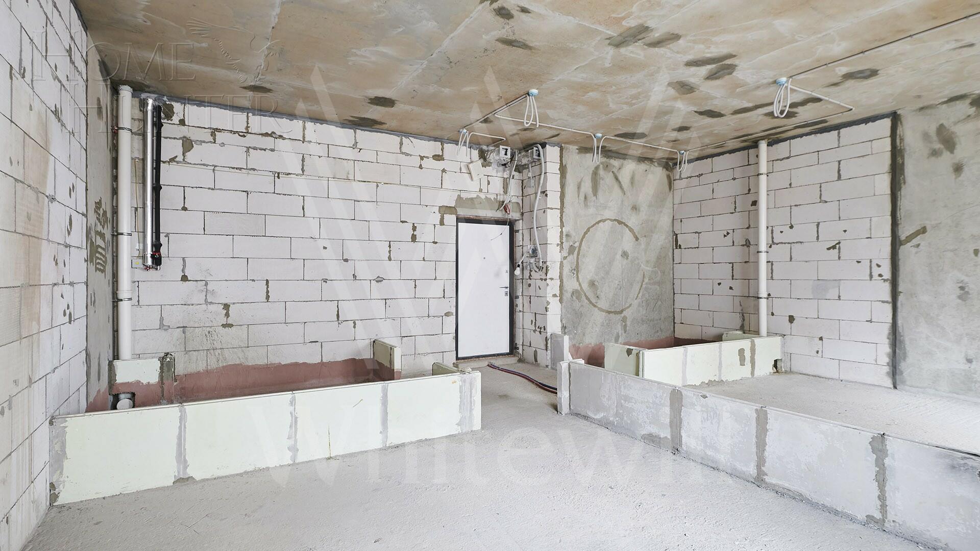 1-КОМН. КВАРТИРА БЕЗ ОТДЕЛКИ 57 М² НА 4 ЭТАЖЕ