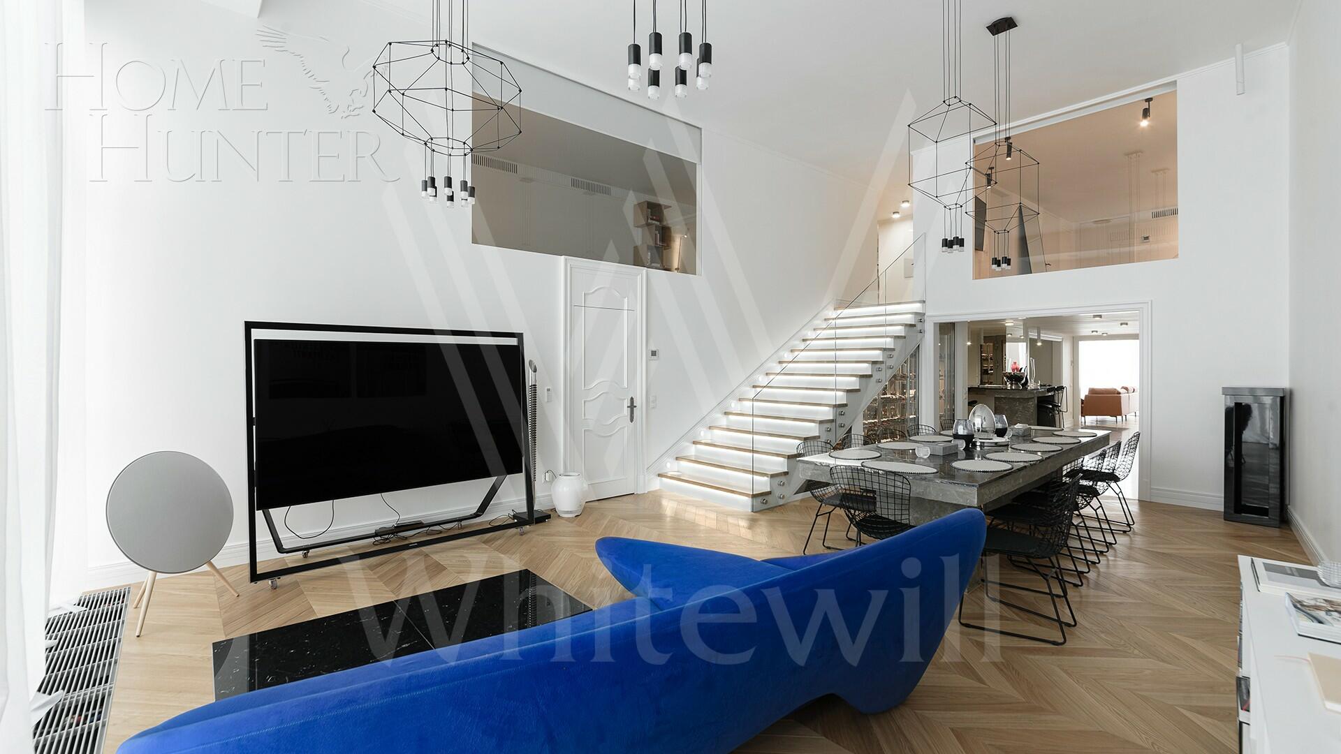 2-УРОВНЕВАЯ КВАРТИРА С ОТДЕЛКОЙ 380 М² НА 4 ЭТАЖЕ