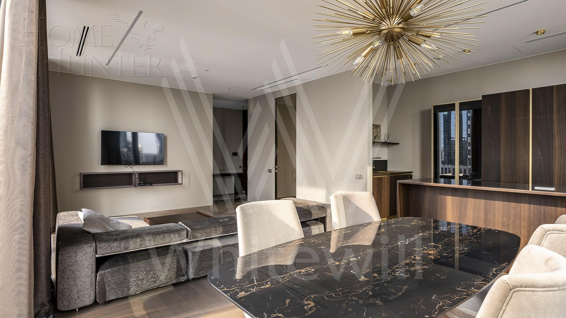 2-КОМН. АПАРТАМЕНТЫ С ОТДЕЛКОЙ 92 М² НА 9 ЭТАЖЕ