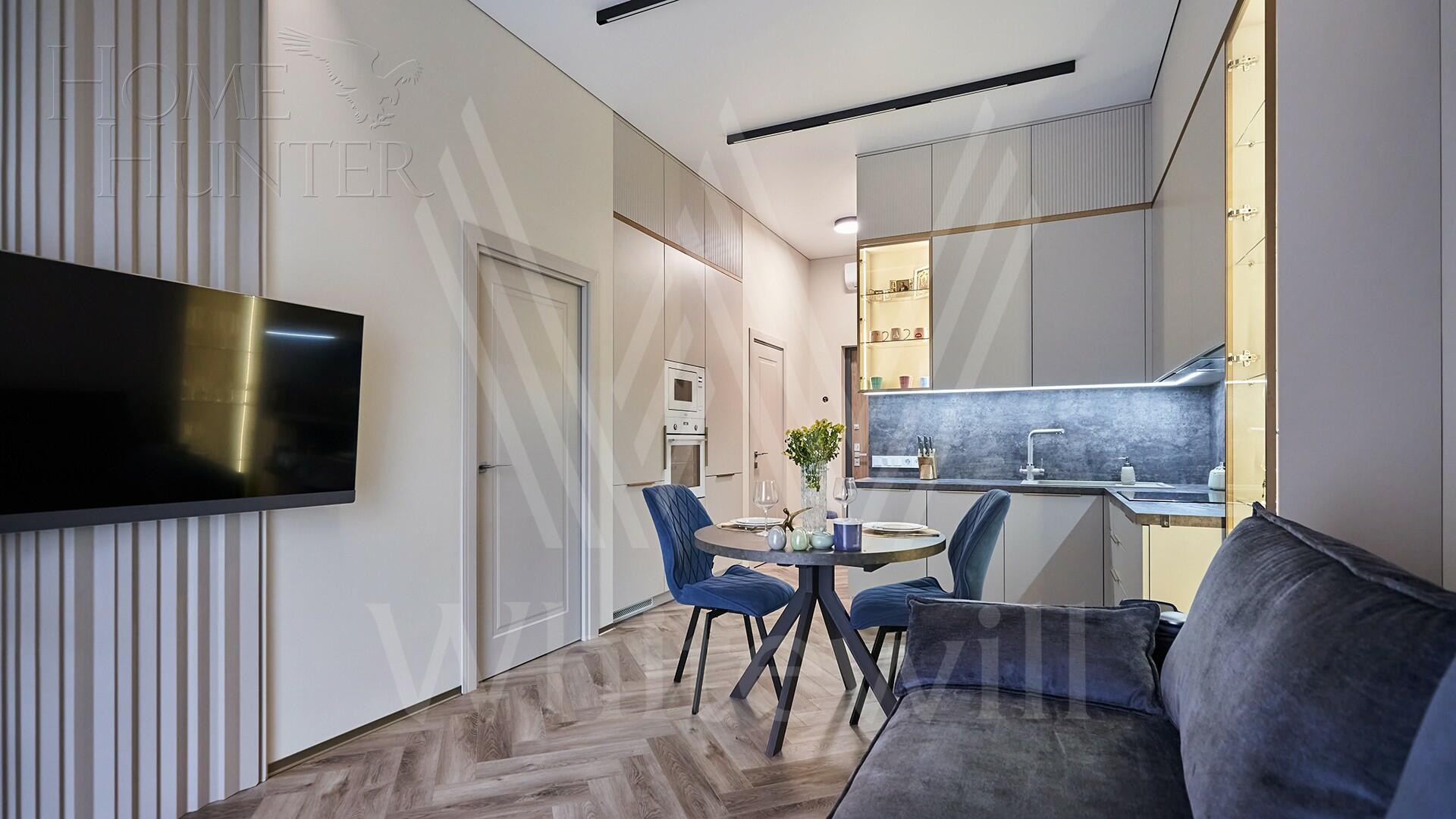 1-КОМН. КВАРТИРА С ОТДЕЛКОЙ 47.7 М² НА 22 ЭТАЖЕ