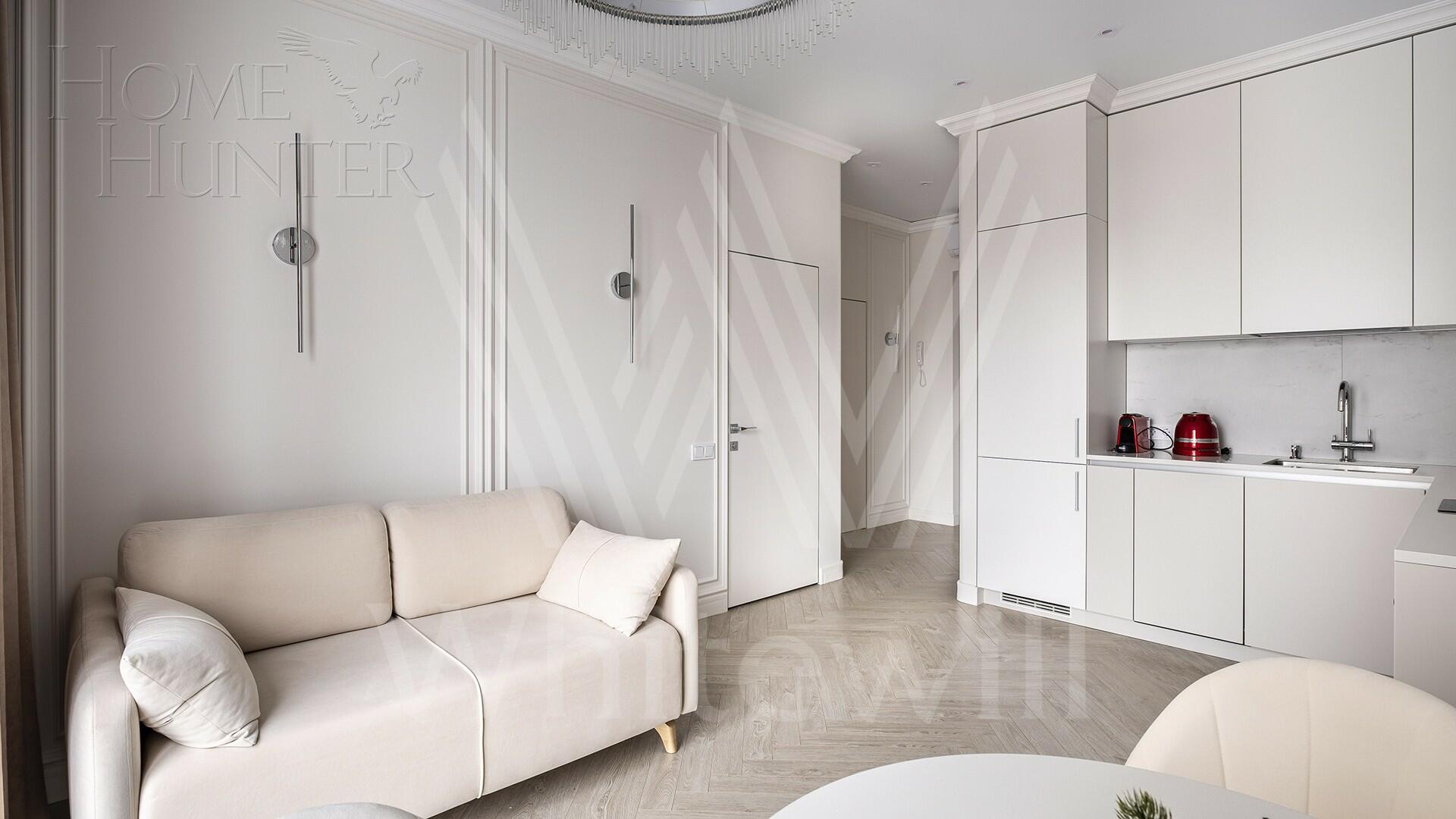 1-КОМН. КВАРТИРА С ОТДЕЛКОЙ 37.5 М² НА 39 ЭТАЖЕ