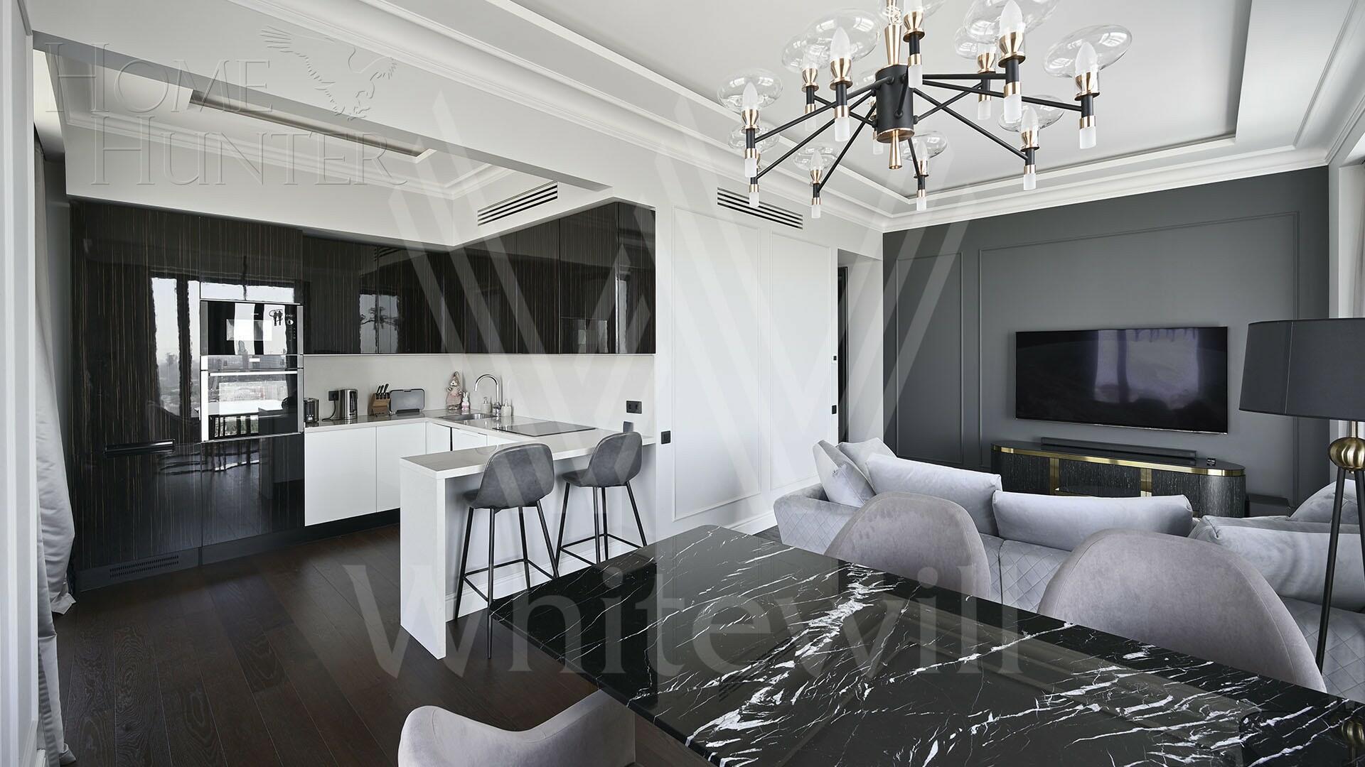 3-КОМН. КВАРТИРА С ОТДЕЛКОЙ 113 М² НА 32 ЭТАЖЕ