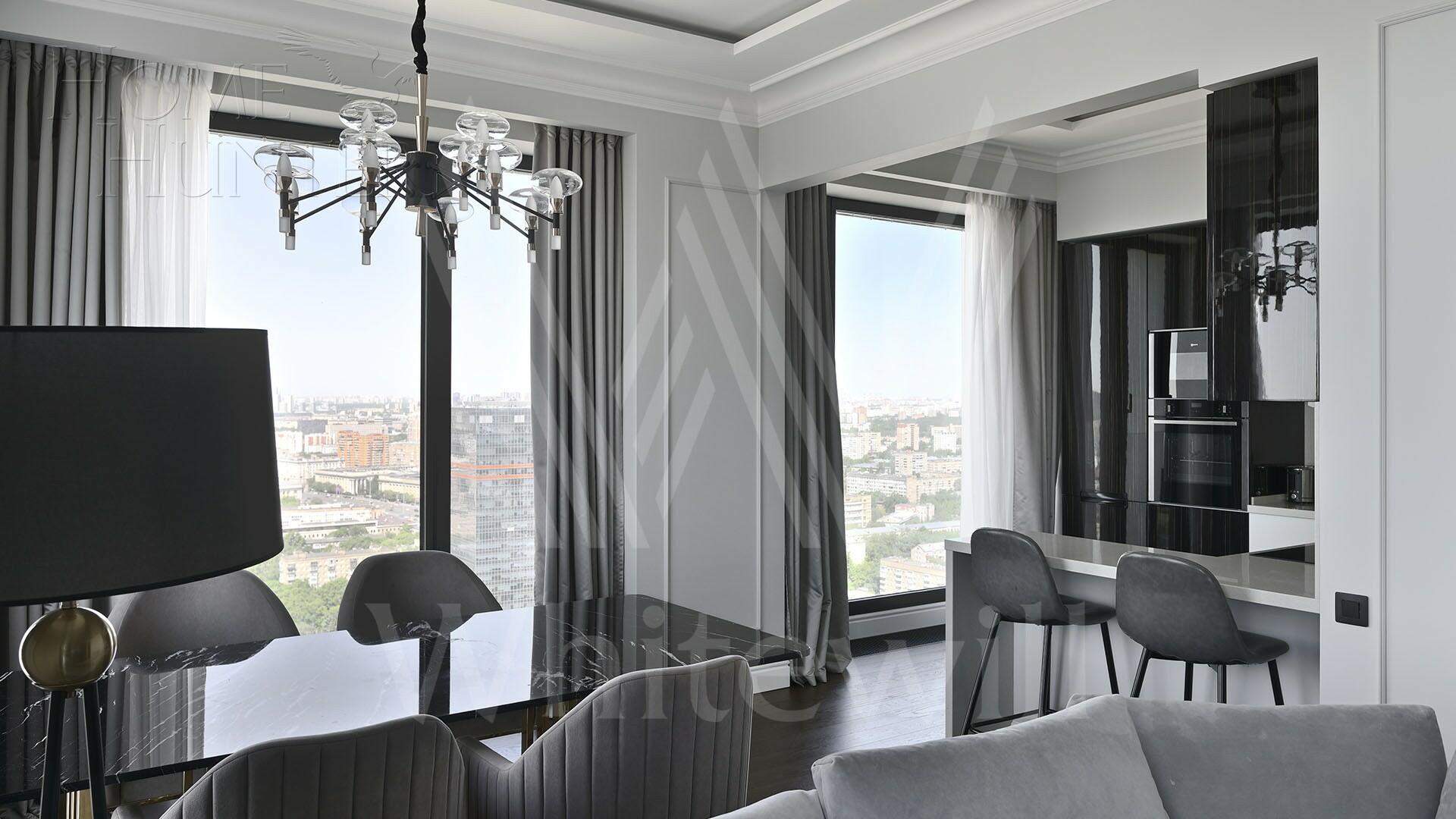 3-КОМН. КВАРТИРА С ОТДЕЛКОЙ 113 М² НА 32 ЭТАЖЕ