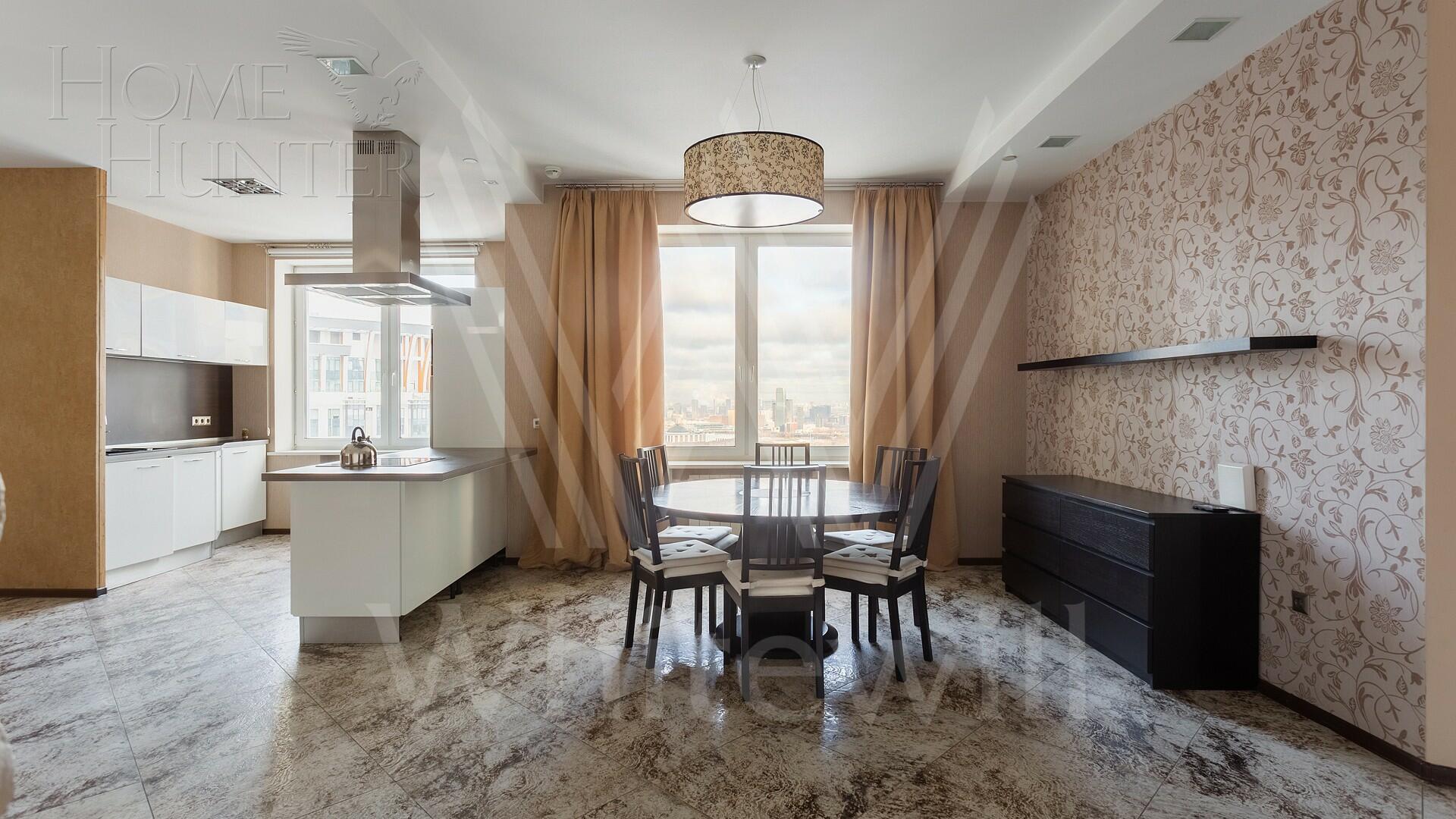 3-КОМН. КВАРТИРА С ОТДЕЛКОЙ 186 М² НА 29 ЭТАЖЕ