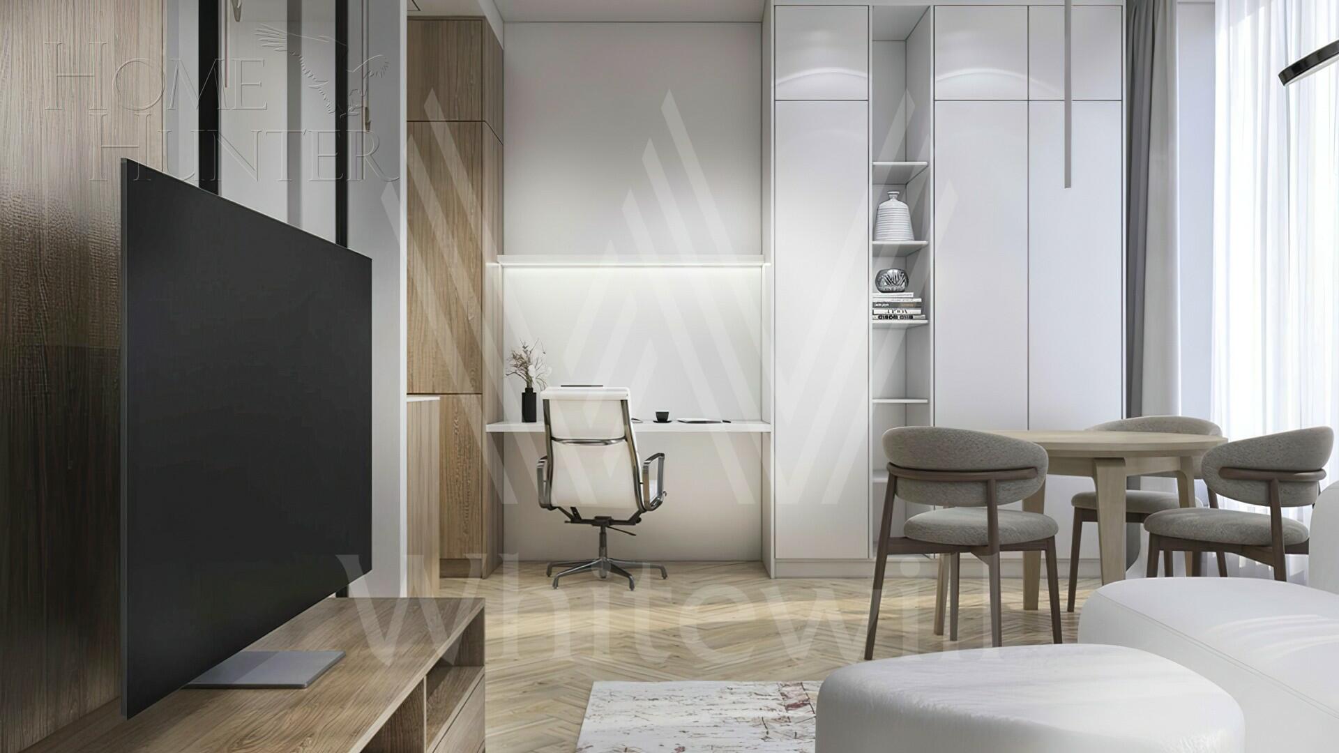 1-КОМН. АПАРТАМЕНТЫ С ОТДЕЛКОЙ 41.8 М² НА 7 ЭТАЖЕ