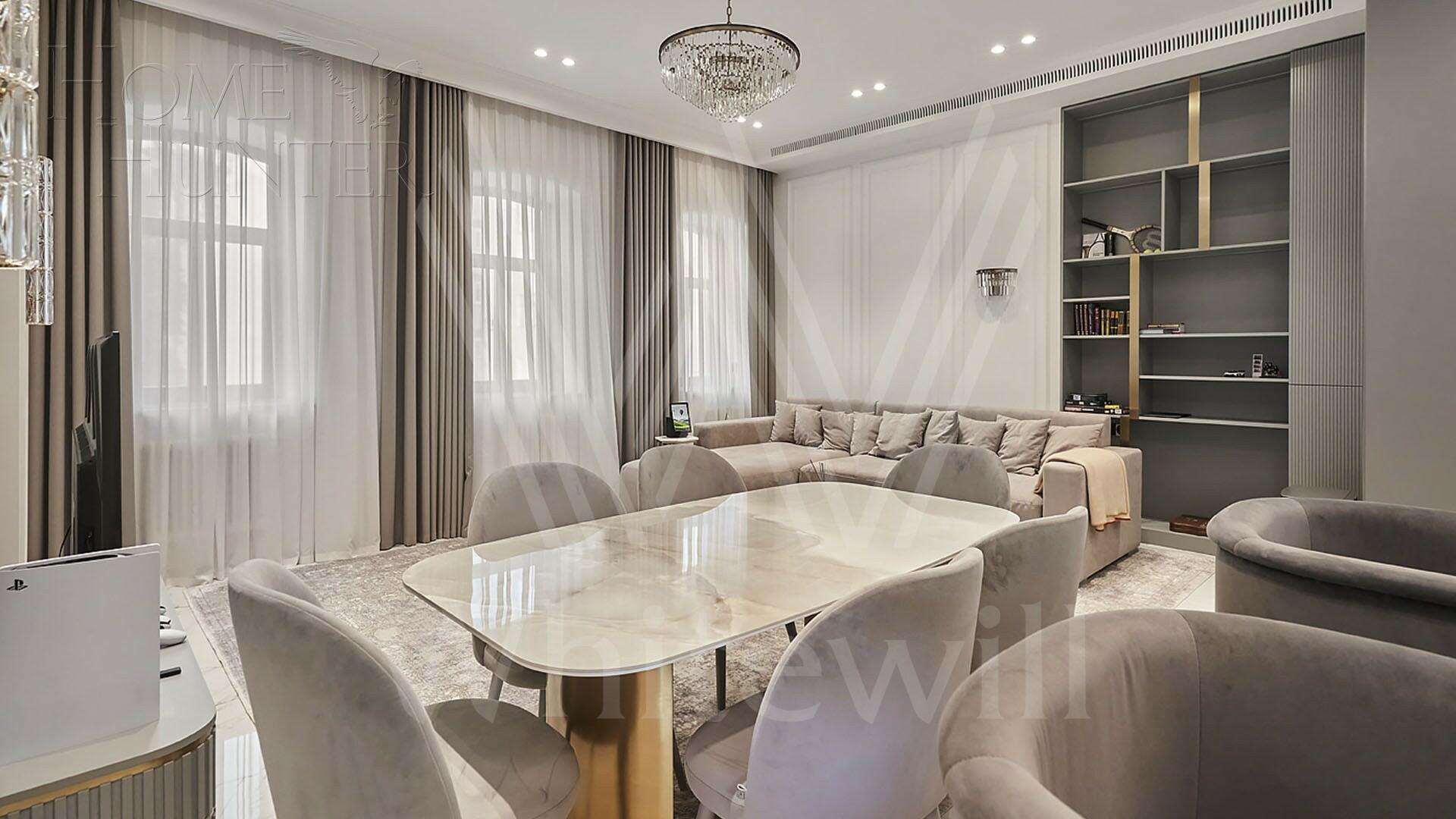 3-КОМН. АПАРТАМЕНТЫ С ОТДЕЛКОЙ 125.5 М² НА 3 ЭТАЖЕ