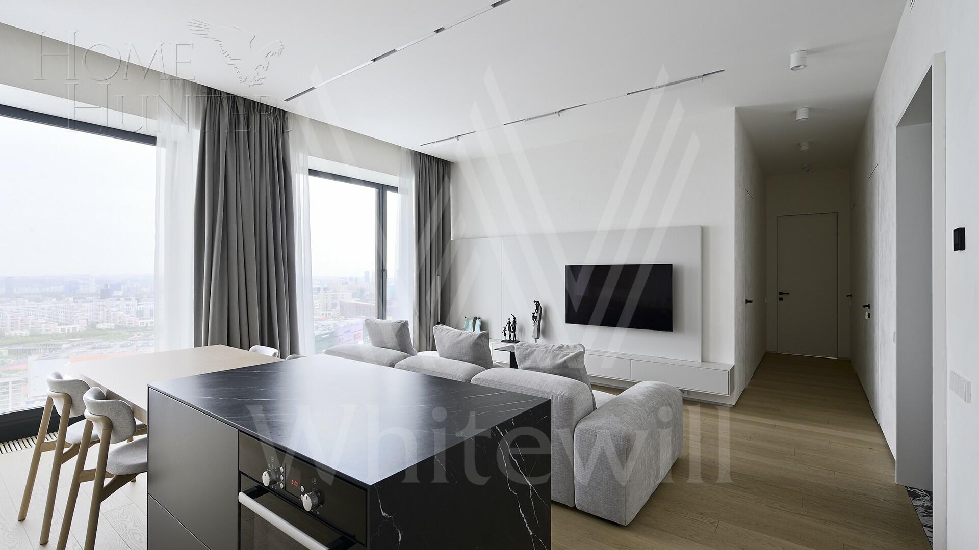 3-КОМН. КВАРТИРА С ОТДЕЛКОЙ 98 М² НА 35 ЭТАЖЕ