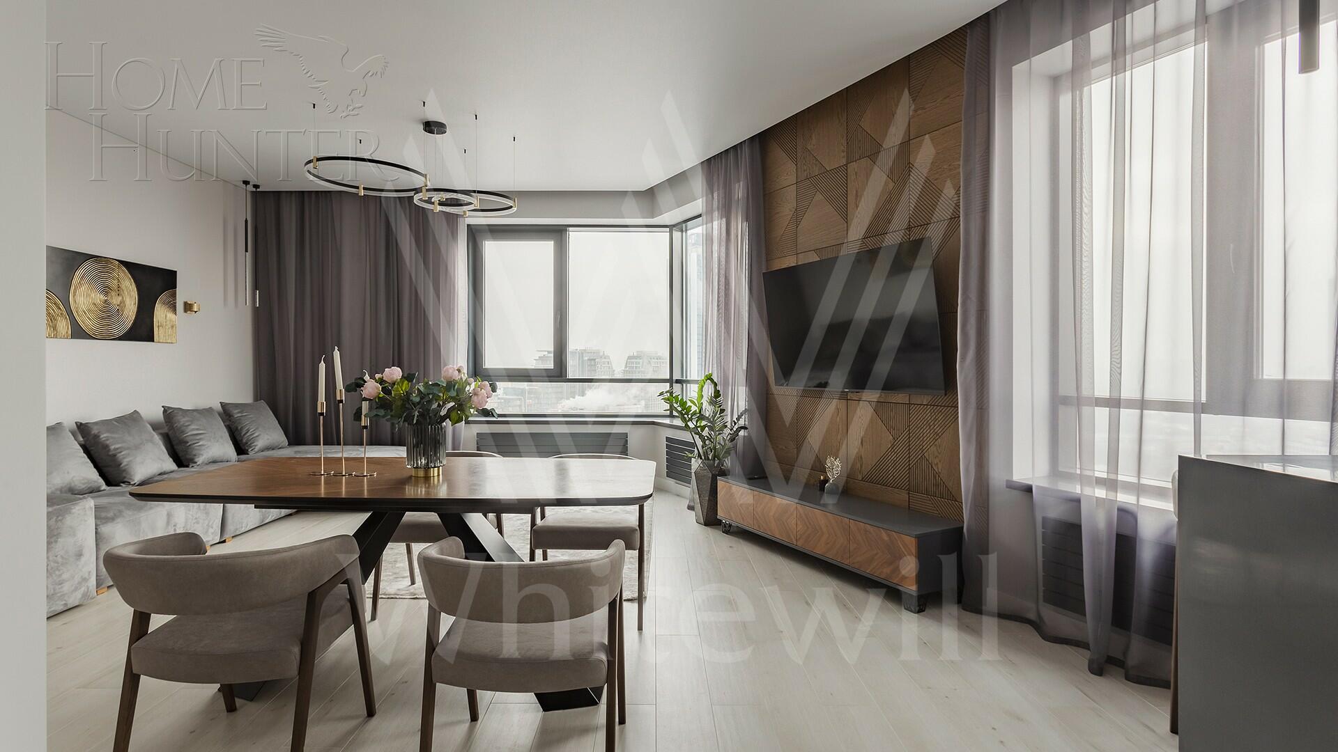 3-КОМН. КВАРТИРА С ОТДЕЛКОЙ 111 М² НА 29 ЭТАЖЕ