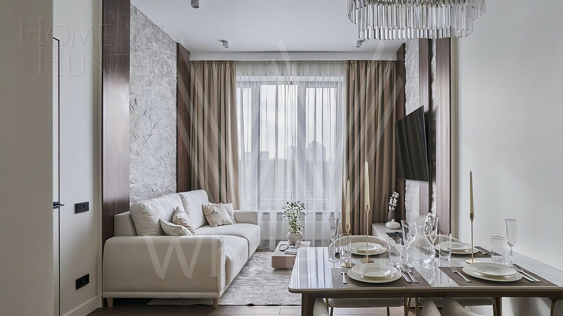 2-КОМН. КВАРТИРА С ОТДЕЛКОЙ 67 М² НА 9 ЭТАЖЕ