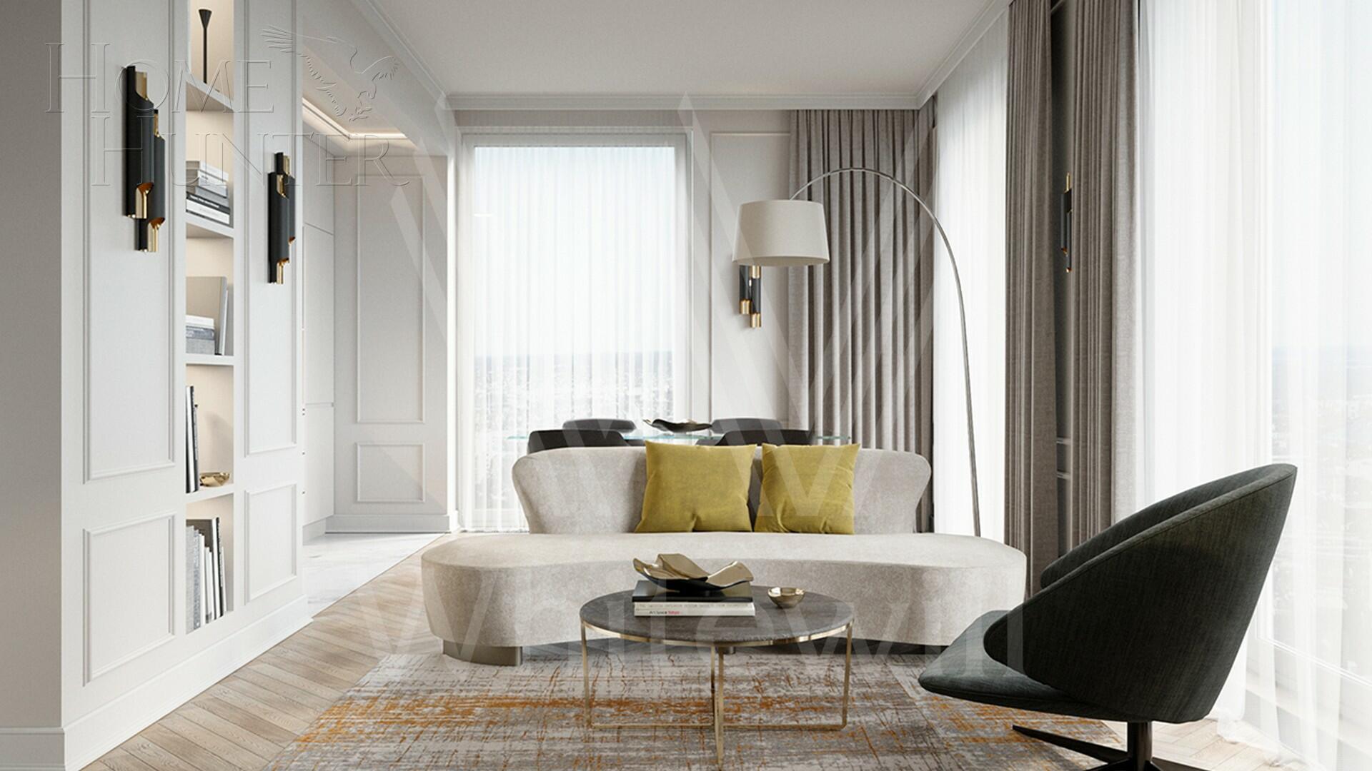 1-КОМН. АПАРТАМЕНТЫ С ОТДЕЛКОЙ 41.8 М² НА 7 ЭТАЖЕ