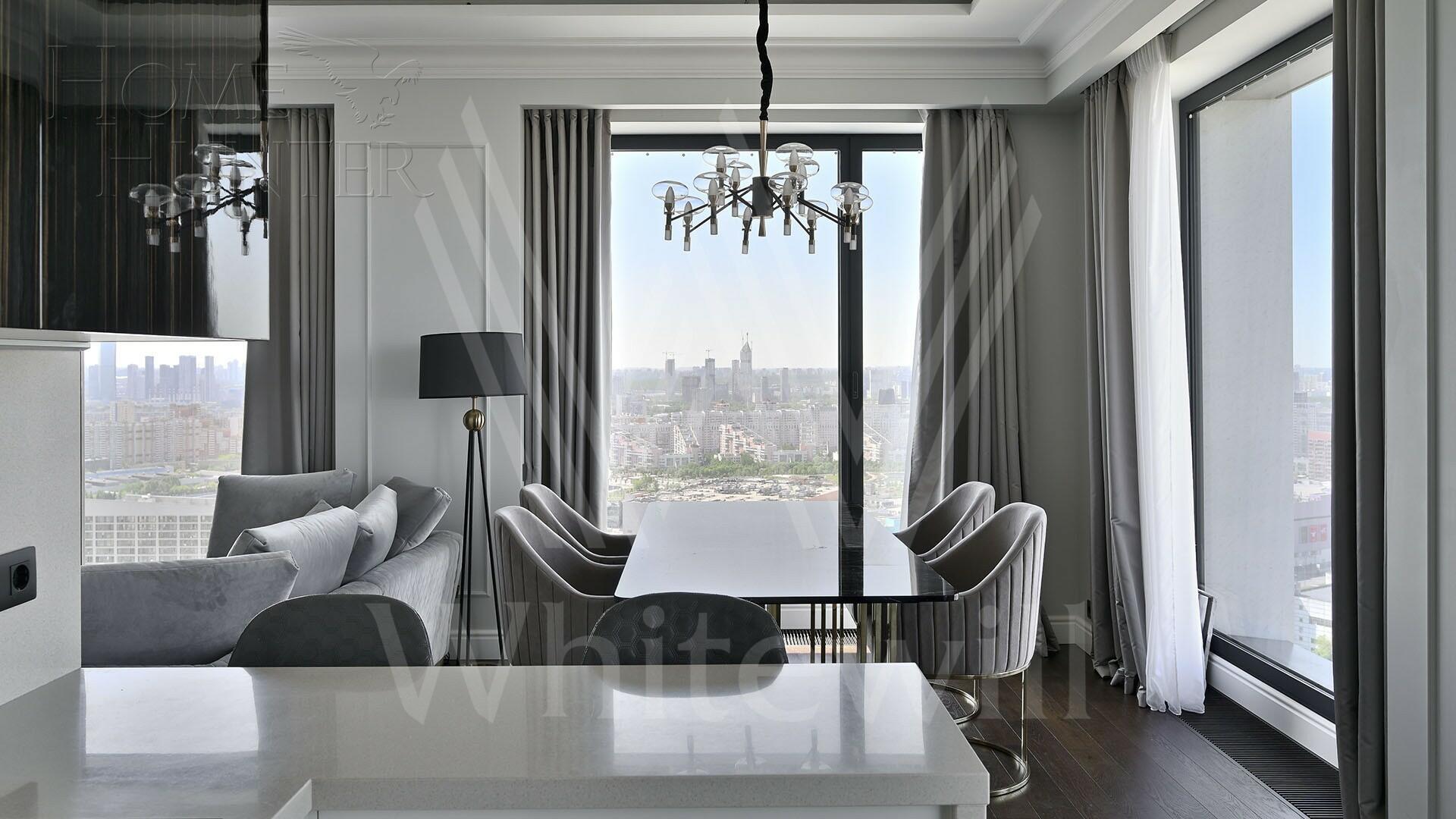 3-КОМН. КВАРТИРА С ОТДЕЛКОЙ 113 М² НА 32 ЭТАЖЕ